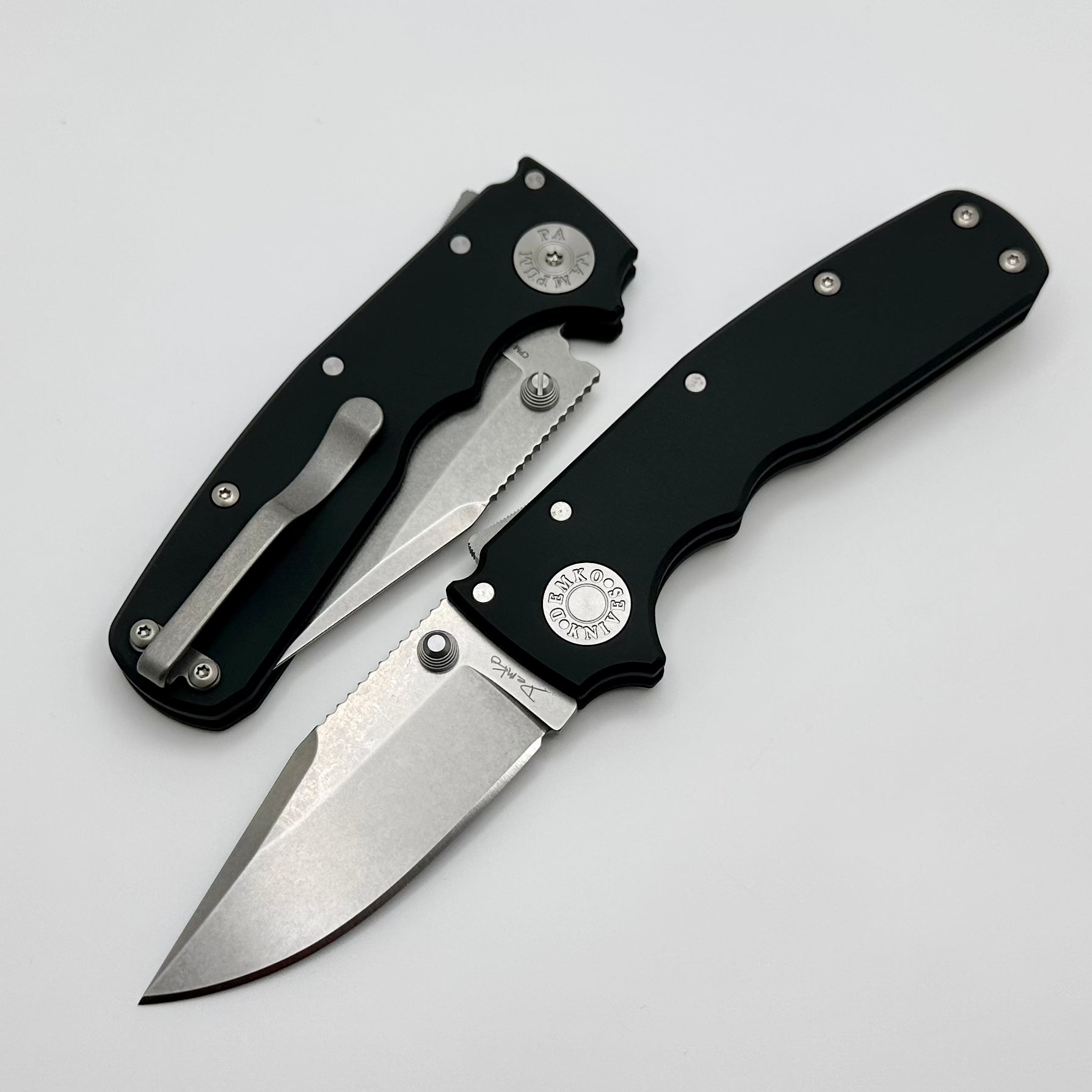 Premium Demko AD20.5 Shark Cub Knife - 20CV Clip Point & Black Aluminum Handle