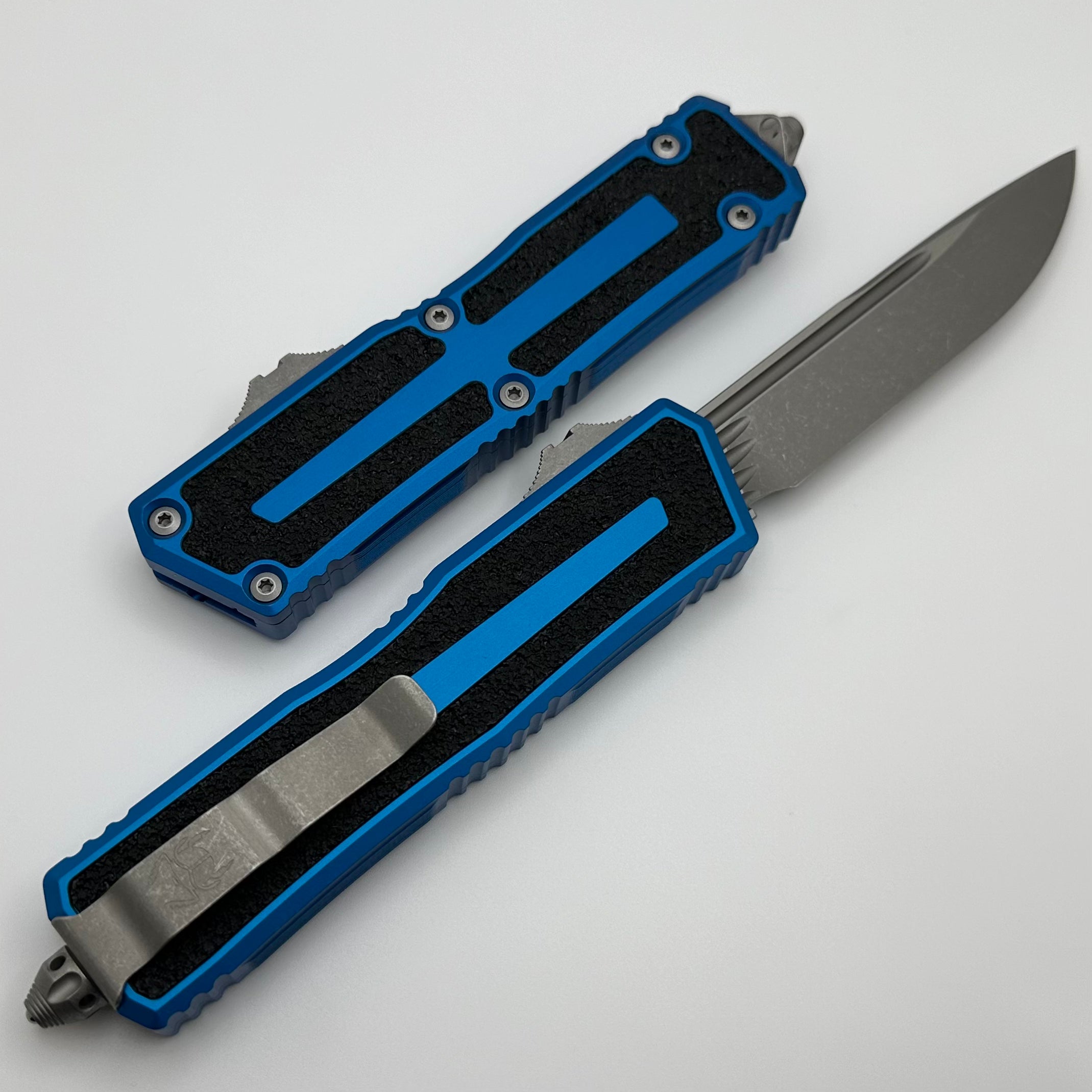 Microtech Scarab 2 Gen 3 Ultimate Tactical Knife - Blue Apocalyptic M390MK