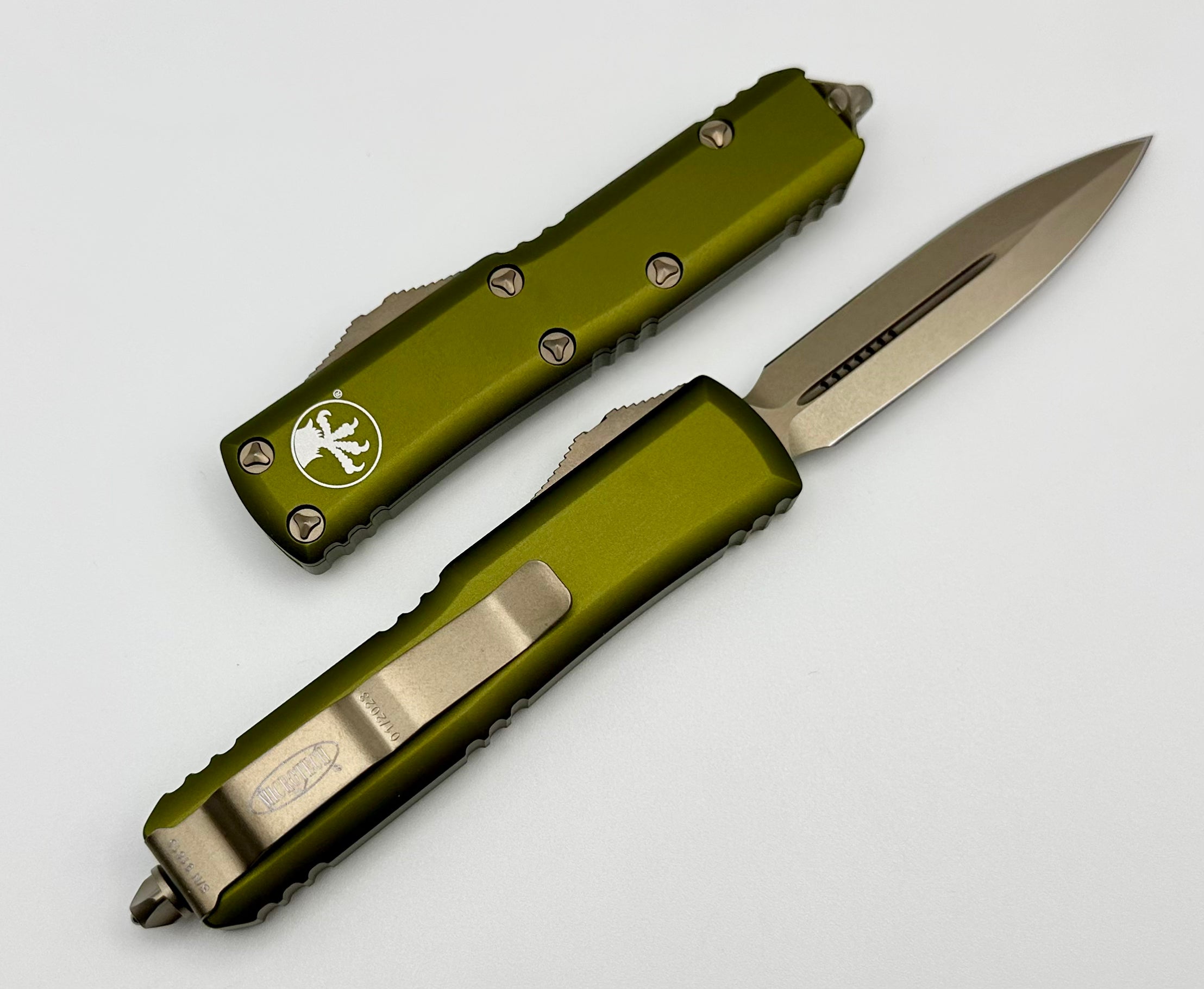 Microtech UTX-85 Premium EDC Knife - Bronze & OD Green