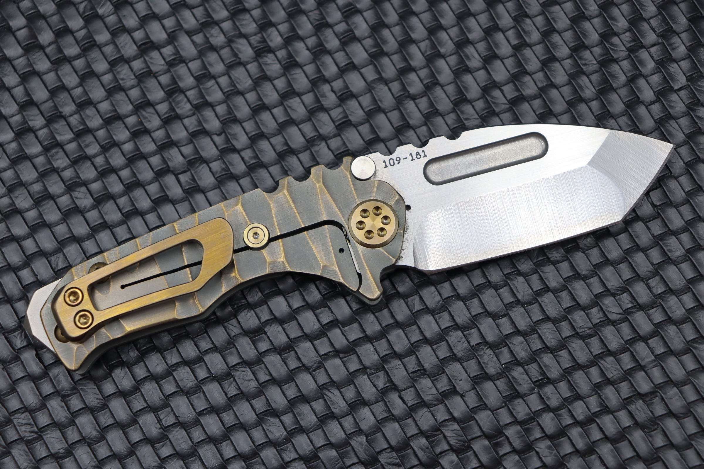 Medford Micro Praetorian T - Premium Compact Tactical Knife with Bronze Accents