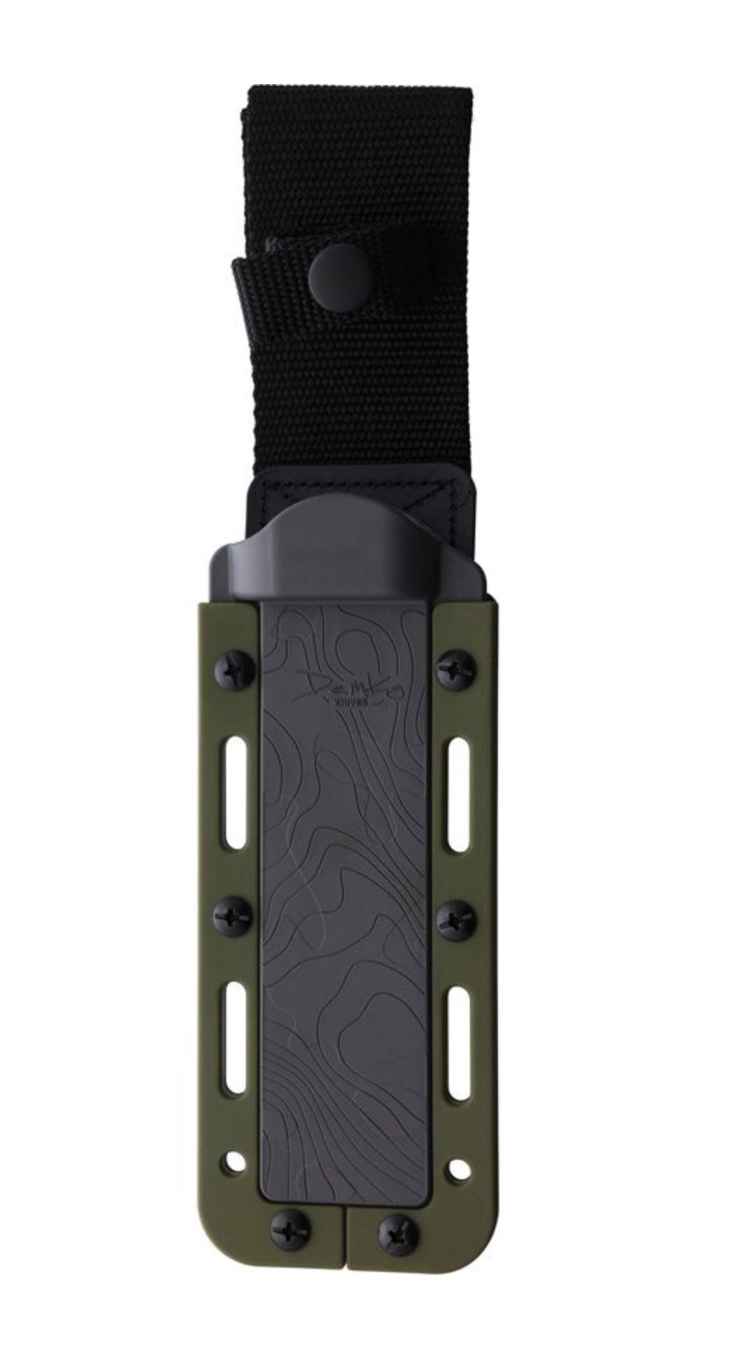 Premium Demko FreeReign Tanto Knife - AUS10A Steel & OD Green Rubberized Handle