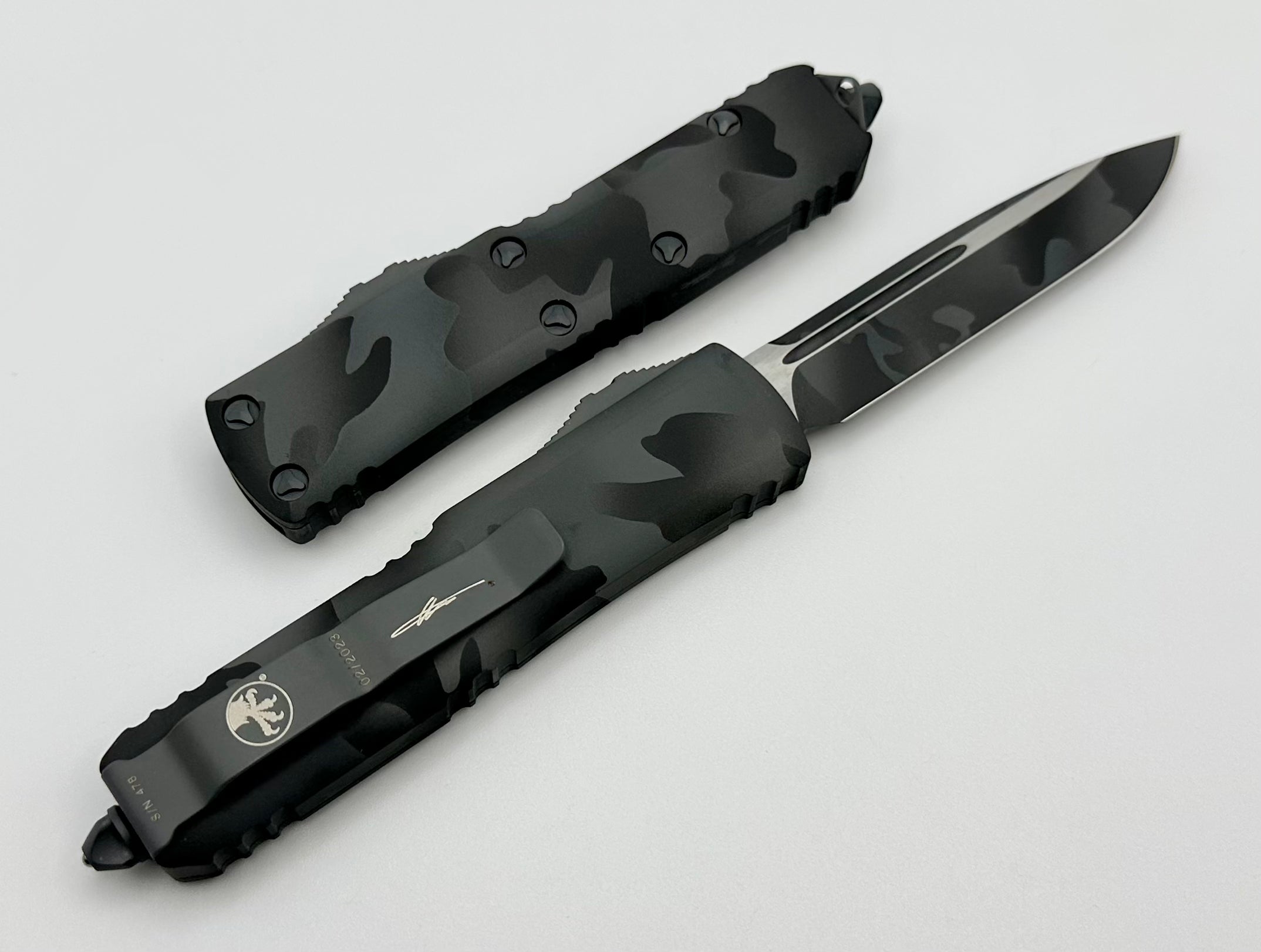 Microtech UTX-85 Urban Camo EDC Knife - Premium Single Edge Design