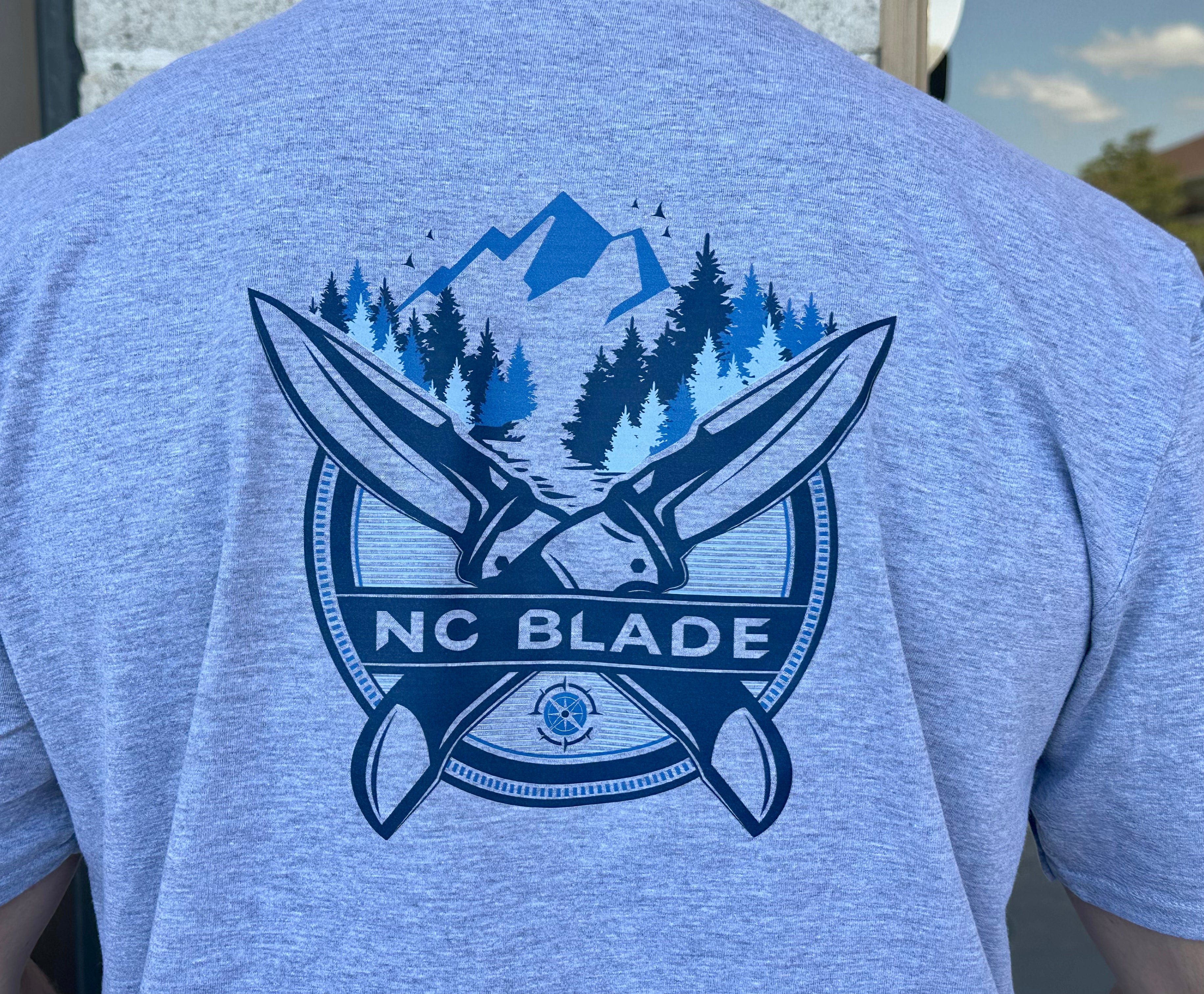 Premium NC Blade Gildan Softstyle Jersey T-Shirt - Sports Grey