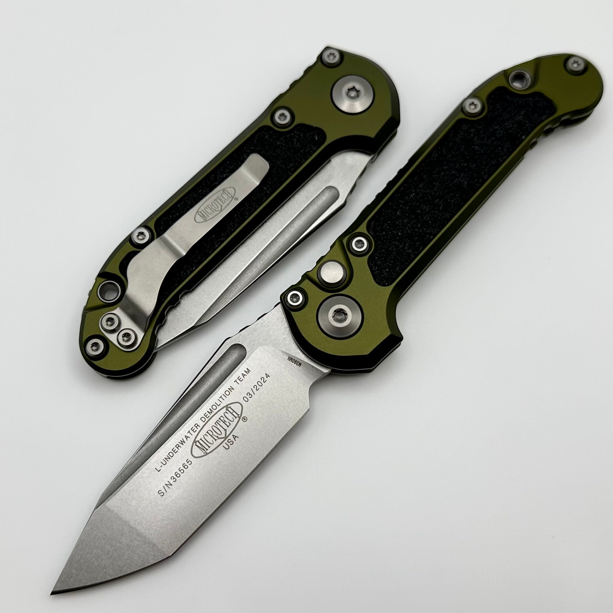 Premium Microtech LUDT Gen III Tanto Knife - OD Green Handle | Limited Edition