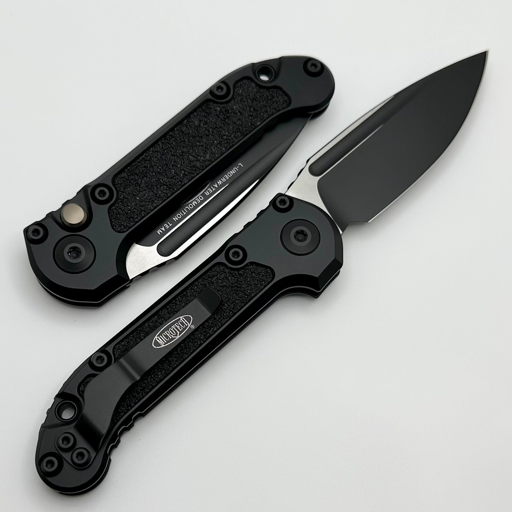 Microtech LUDT Gen III Premium Tactical Knife - Black Aluminum Handle