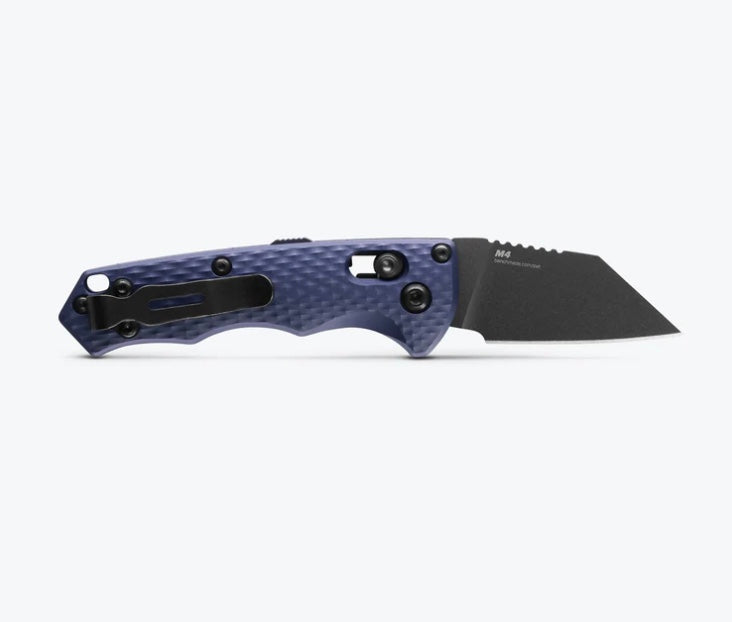 Benchmade Auto Partial Immunity - Premium Compact Knife with CPM-M4 Blade & Crater Blue Aluminum Handle