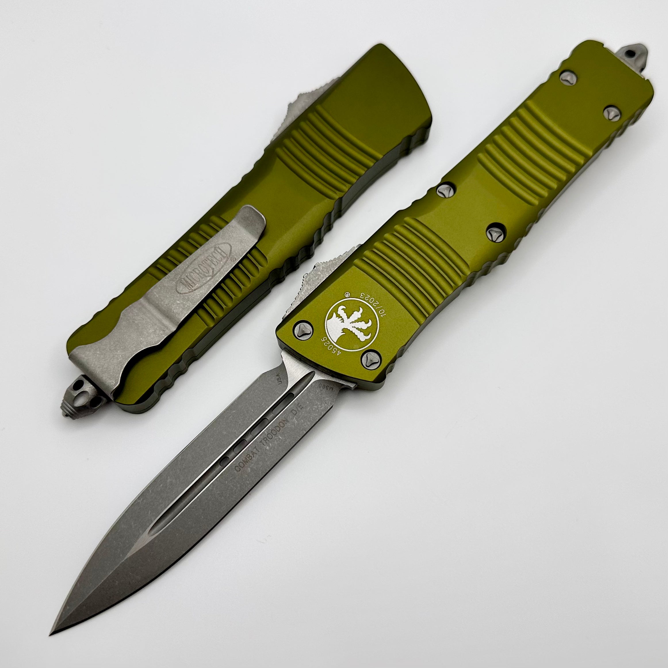 Ultimate Microtech Combat Troodon OD Green Apocalyptic Tactical Knife