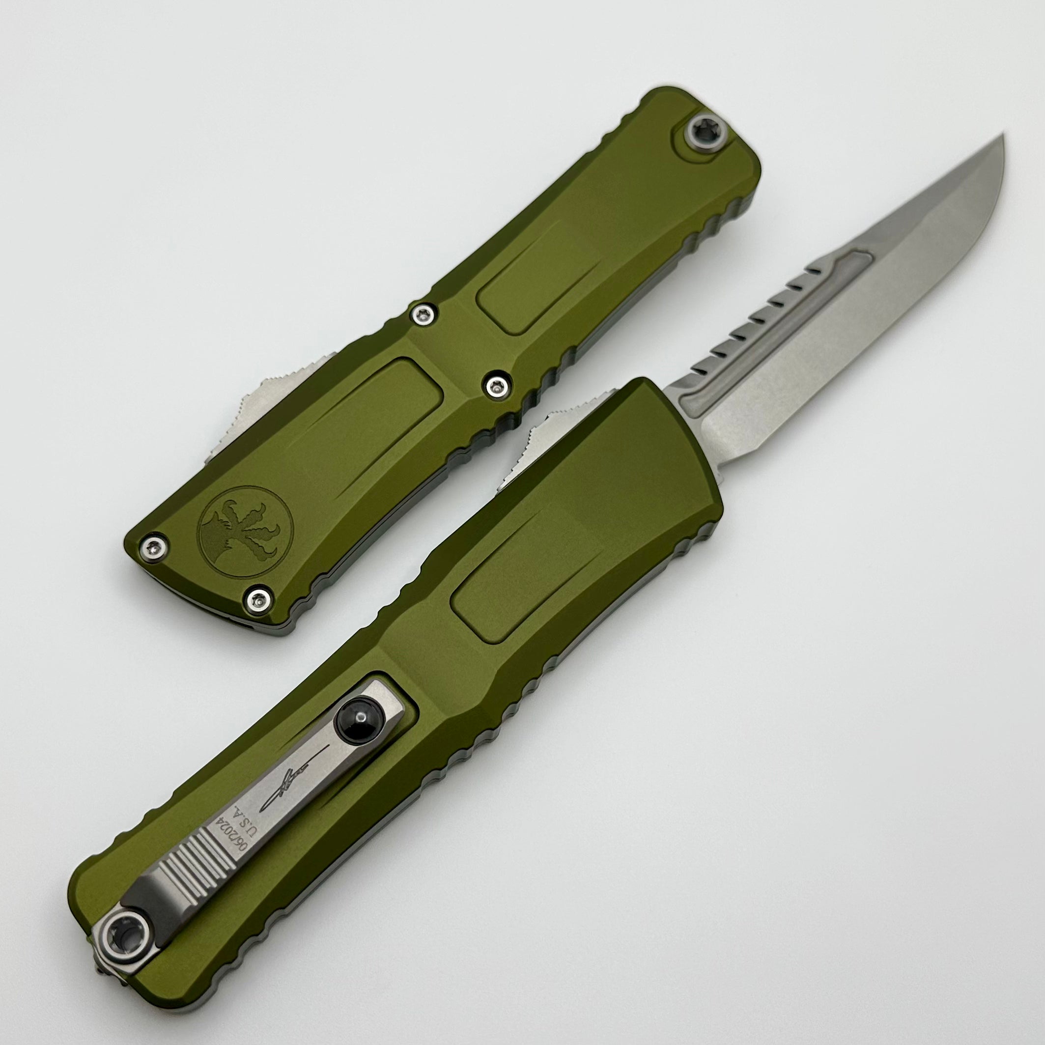 Microtech Combat Troodon Gen III Interceptor | Premium Tactical Knife with OD Green Handle