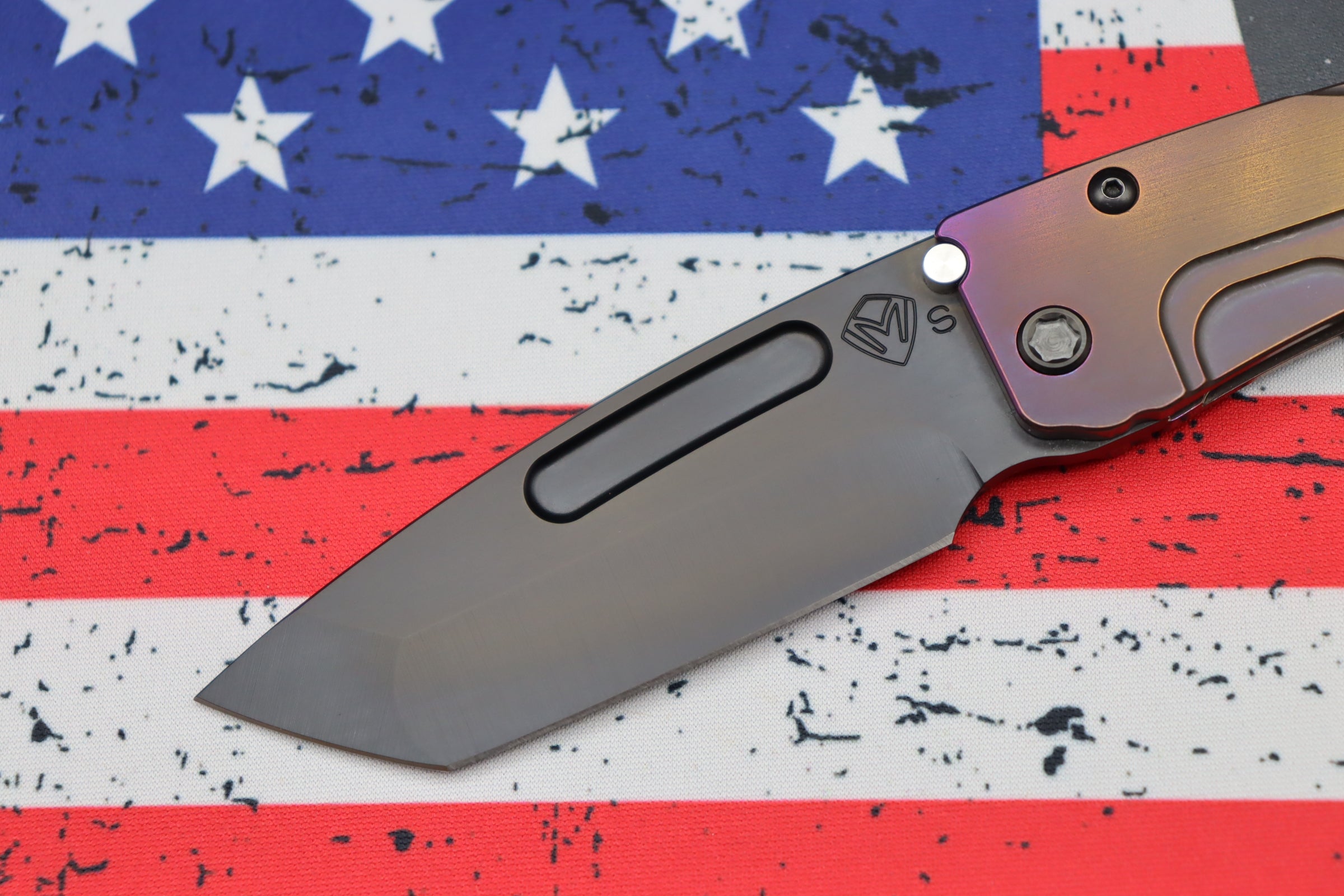 Medford Slim Midi Tanto EDC Knife - Premium S35VN Blade with Bronze/Violet Fade Handles