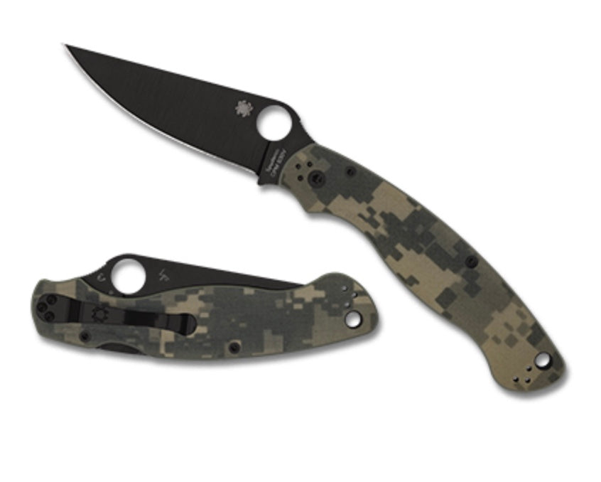 Spyderco Military 2 Tactical Knife - Camo G-10 & DLC CPM-S30V