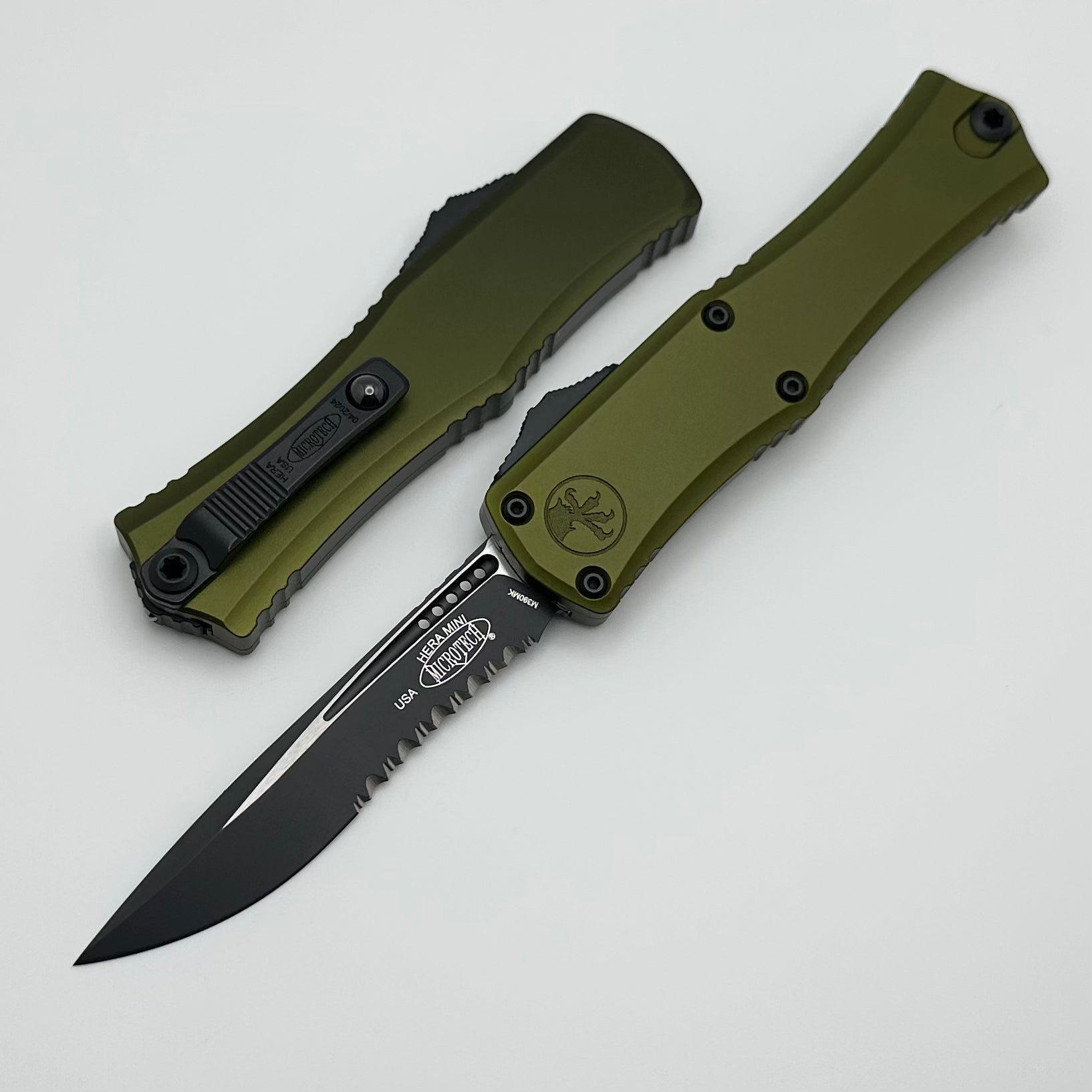 Microtech Hera II Mini OTF Knife - Premium EDC with M390MK Blade & OD Green Handle