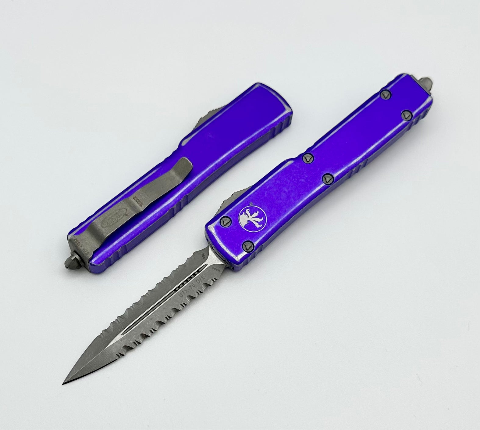 Microtech UTX-70 Ultimate Compact Tactical Knife - Apocalyptic Purple