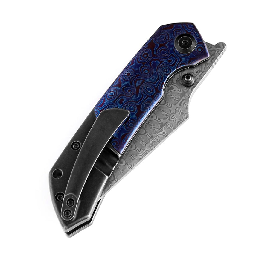 Kansept Fenrir Ultimate EDC Knife - Damascus Blade & Timascus Handle