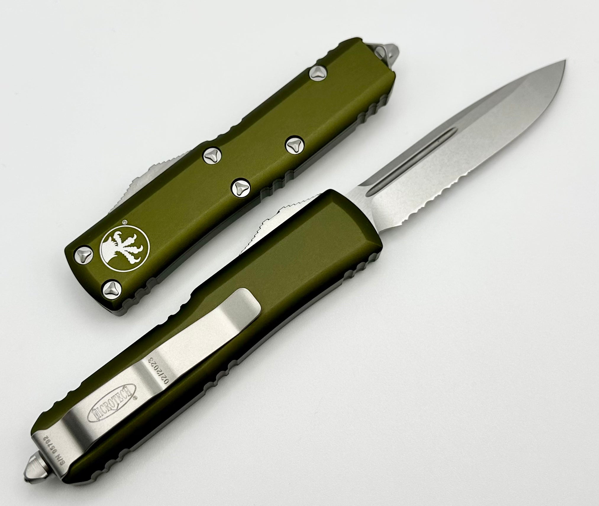 Microtech UTX-85 Premium EDC Knife - OD Green Stonewash Finish