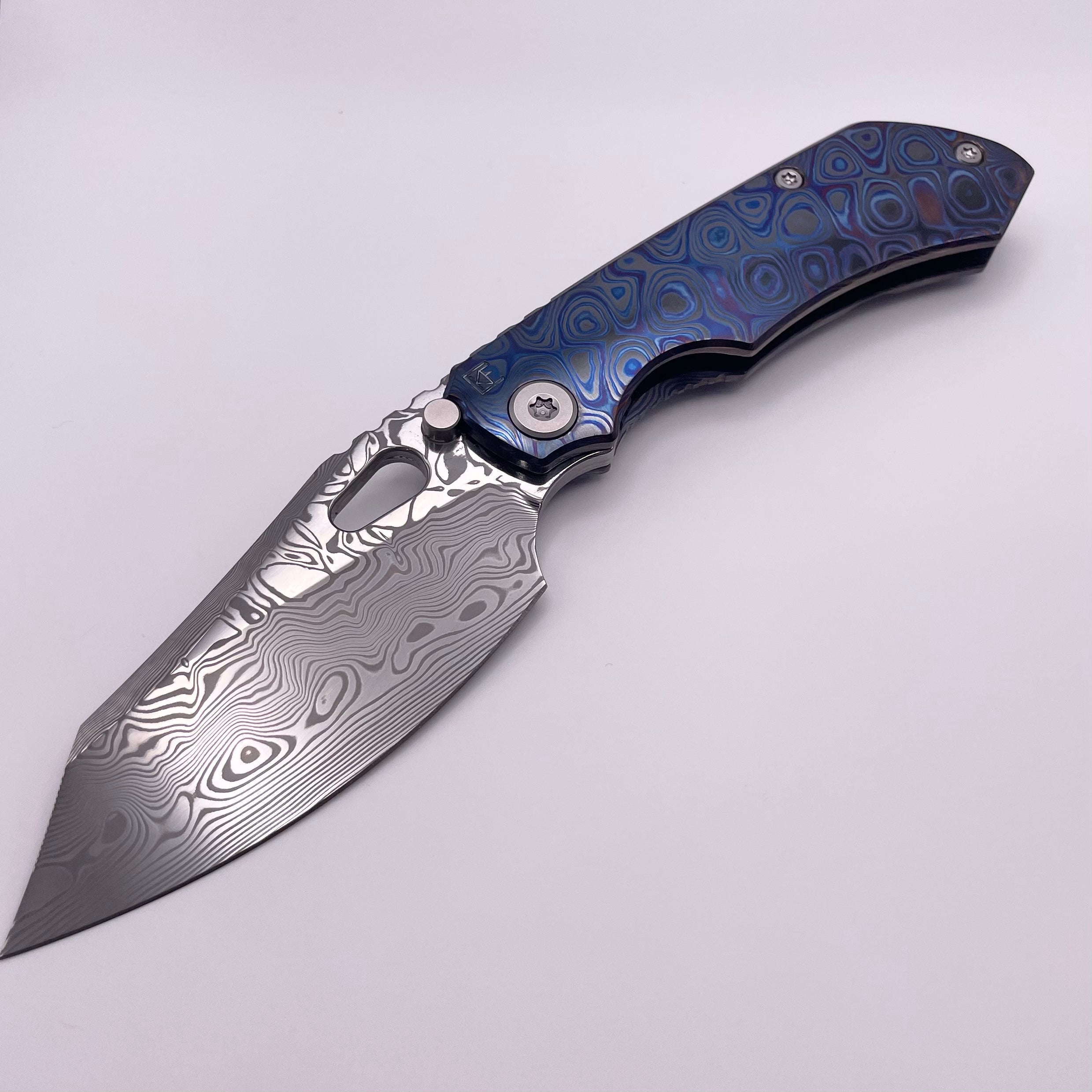 Premium Custom Knife Factory Rotten Design Evo 4.0 - Zircuti Handles & Damasteel Blade