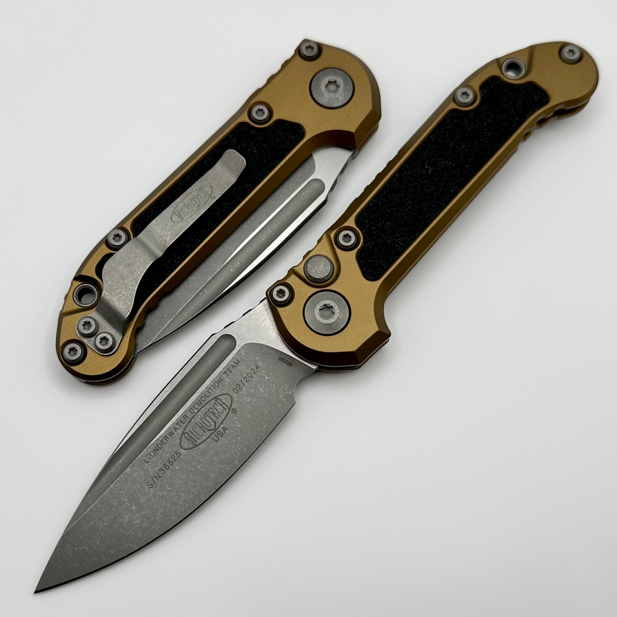 Microtech LUDT Gen III Apocalyptic Drop Point Tactical Knife - Premium Tan Handle