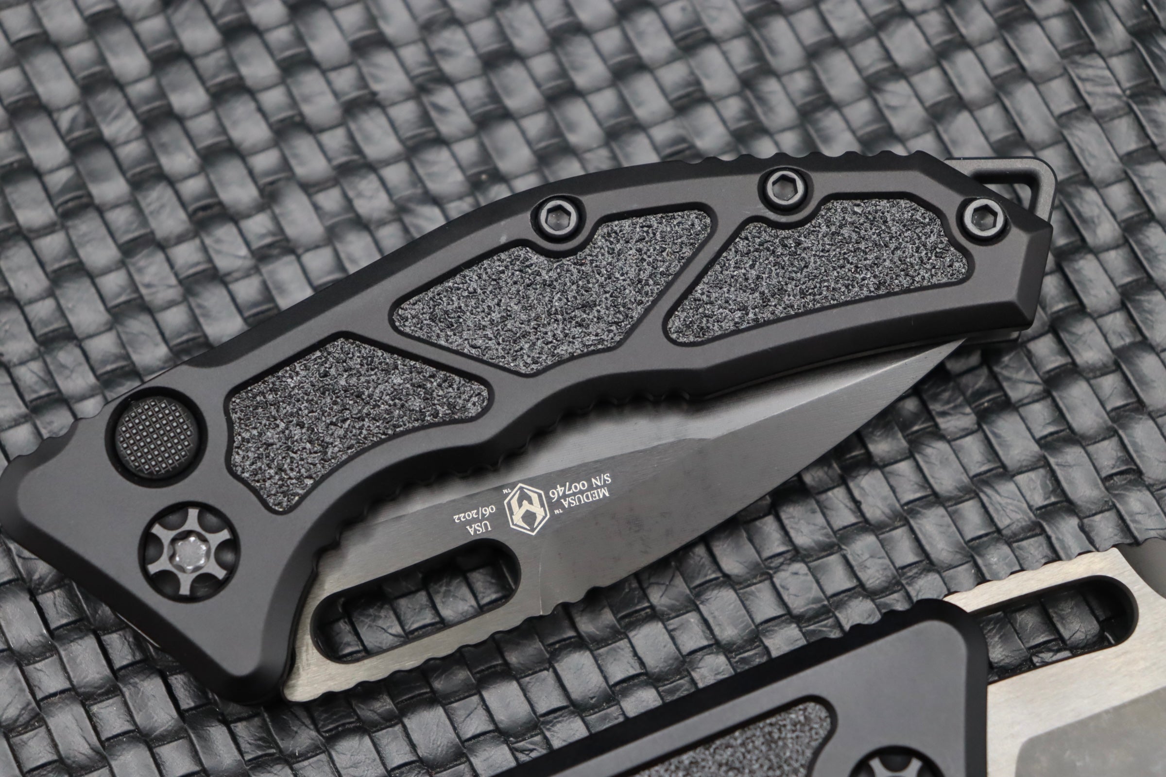 Heretic Knives Premium Medusa Tanto Tactical Black DLC