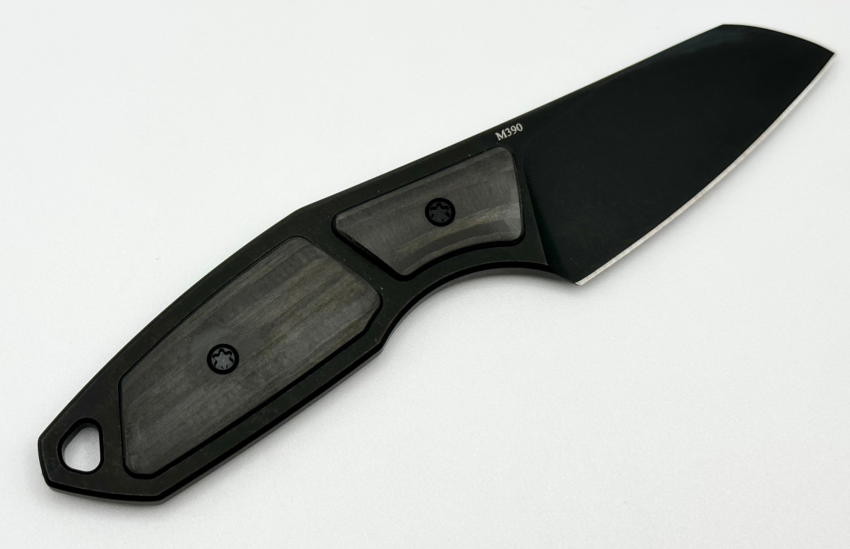 Ultimate Hella Black Carbon Fiber & PVD M390 Tactical Fixed Blade