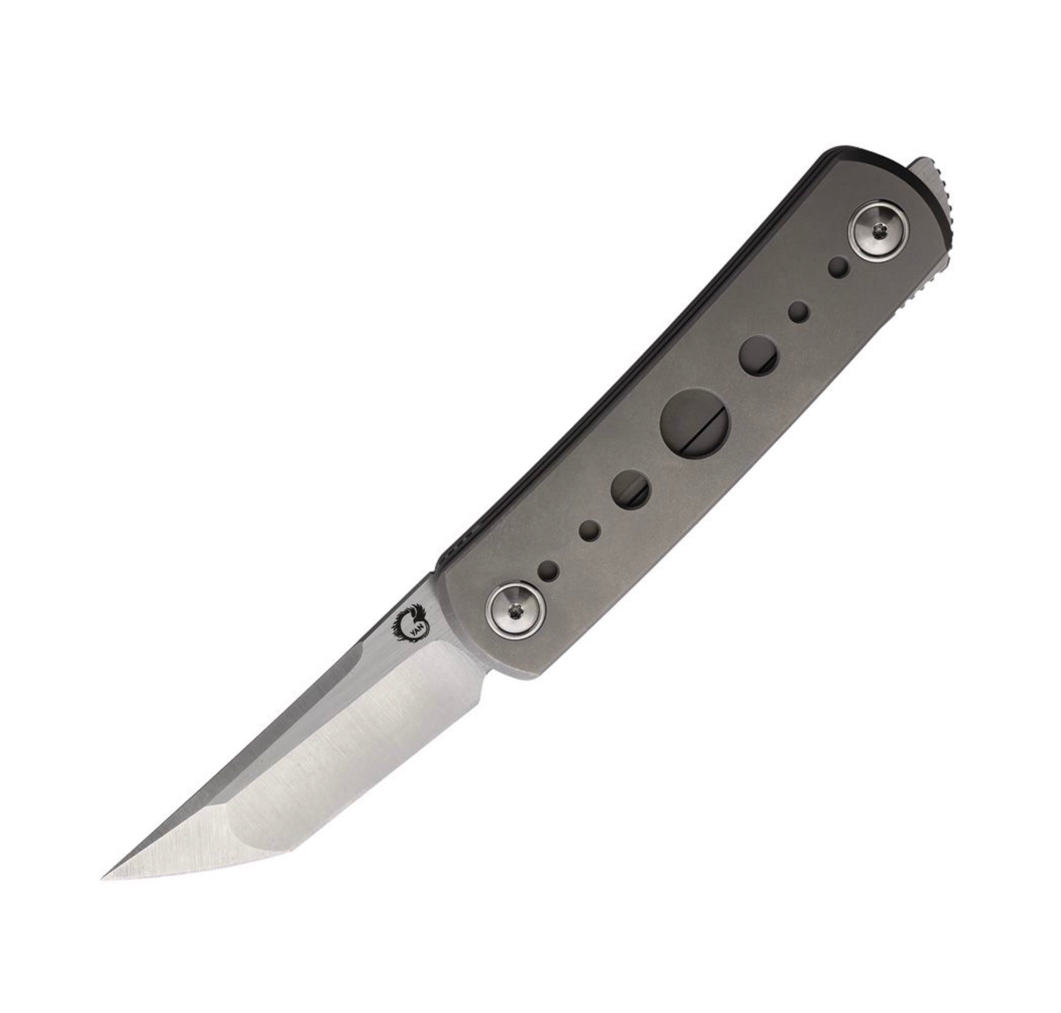 Yan Knives EMW Ultimate Titanium Dual Flipper with M390 Drop Point & Tanto Blades