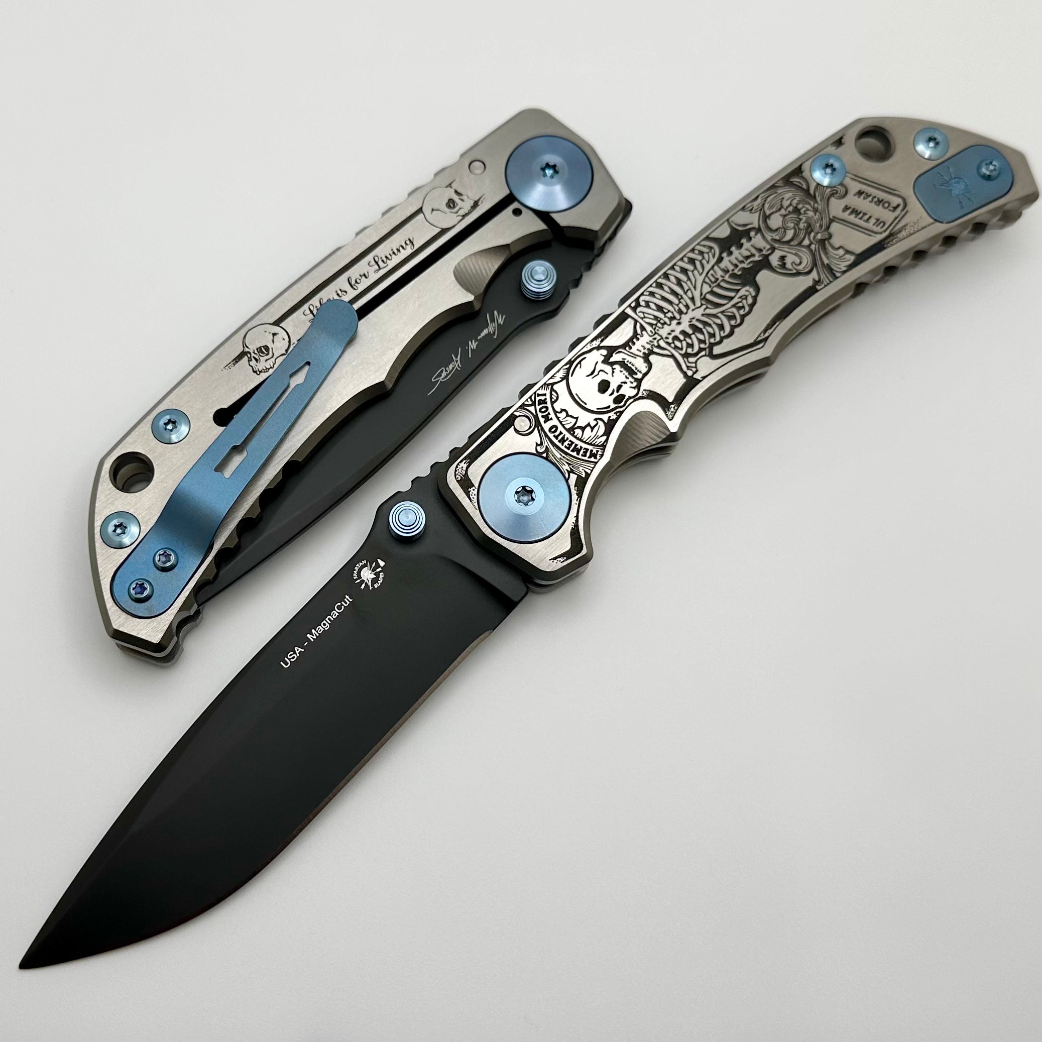 Premium Spartan-Harsey Folder 2023 Memento Mori Edition - Ultimate Tactical Knife