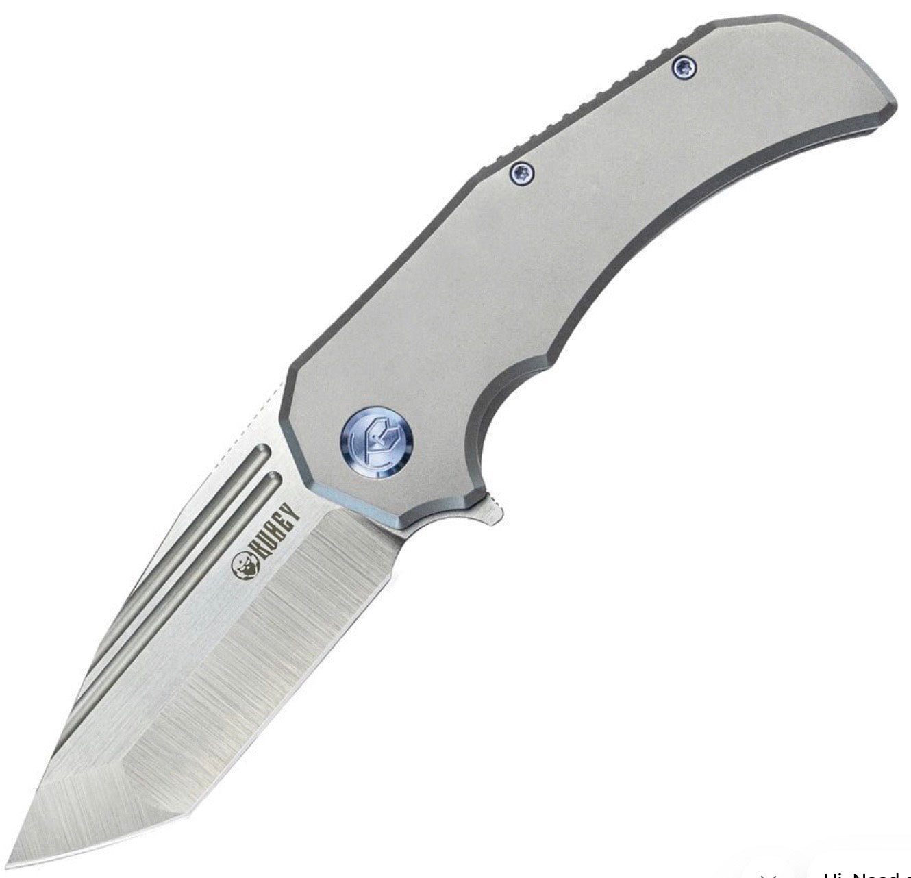 Kubey Bravo One Premium Titanium Folding Knife with M390 Blade