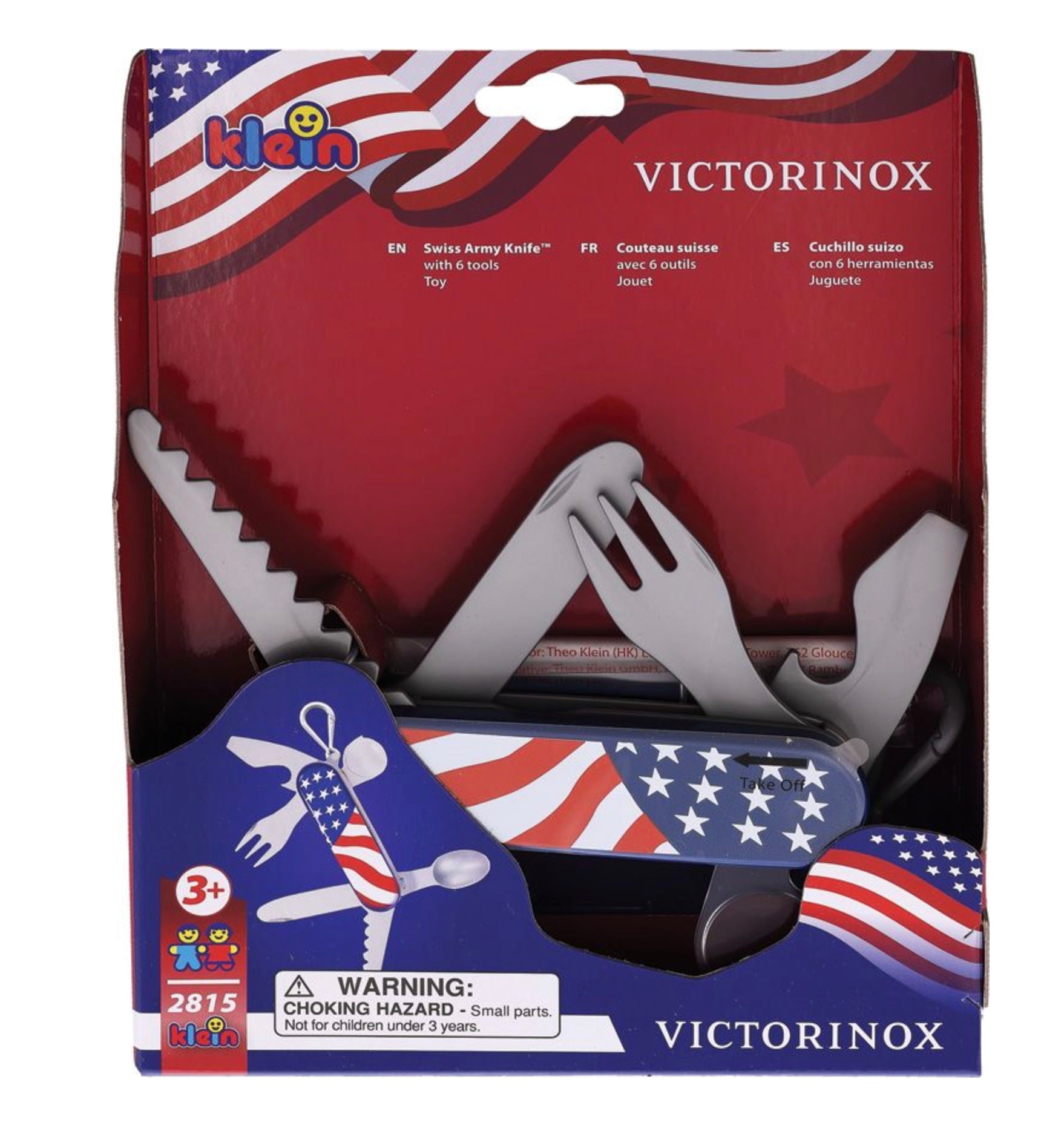 Victorinox Ultimate Swiss Army Knife Toy with USA Flag Design - Safe & Fun for Kids