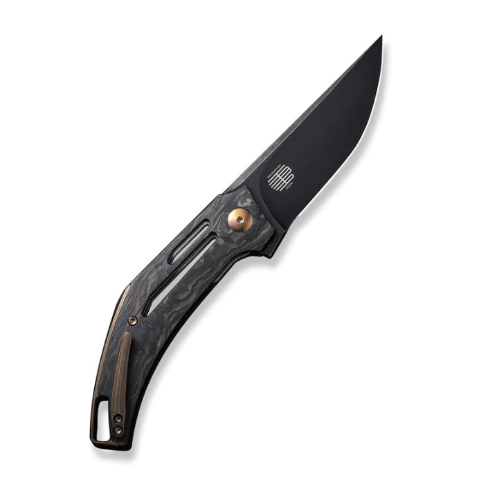 We Knife Speedliner Shredded Carbon Fiber & Black Stonewash 20CV WE22045B-2 - Premium EDC Folding Knife