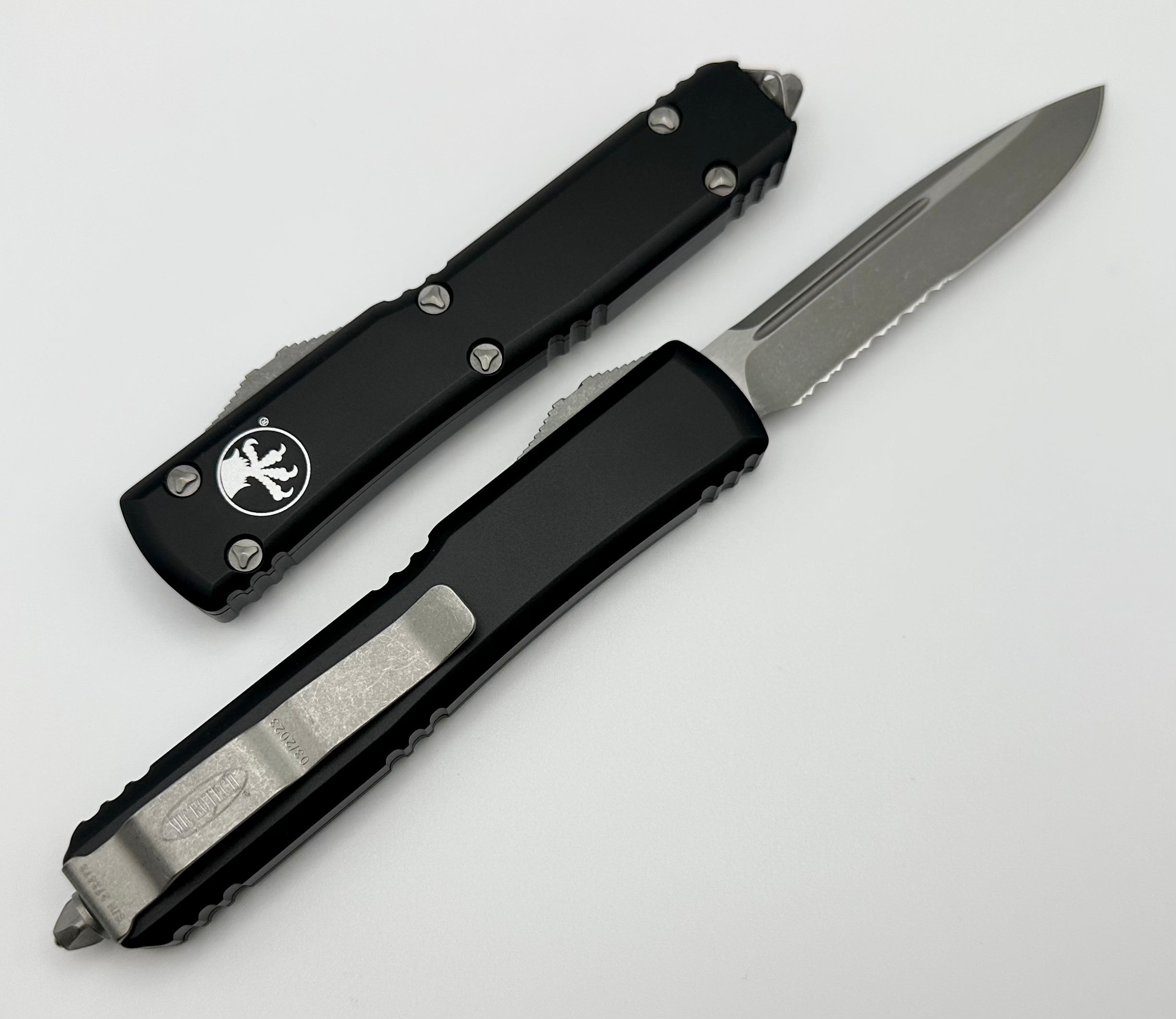 Premium Microtech Ultratech Apocalyptic Tactical Knife - Partial Serrated Edge