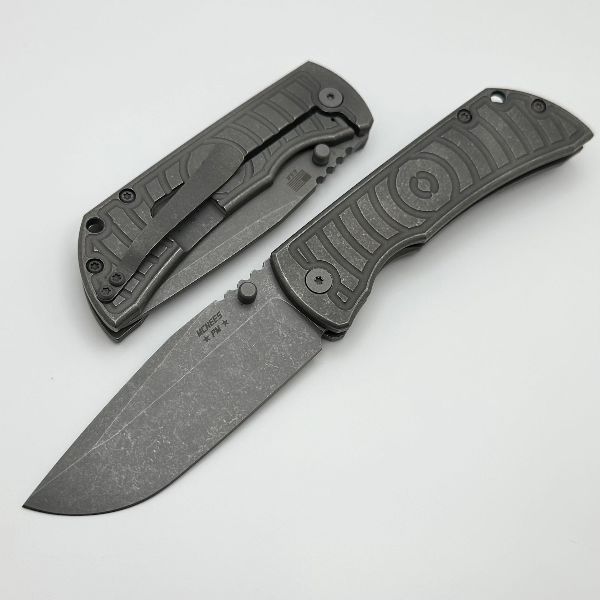 McNees Performance Machined Mac 2 3.5 Gen 2 F Atomic Shockwave - Premium EDC Knife with MagnaCut Steel