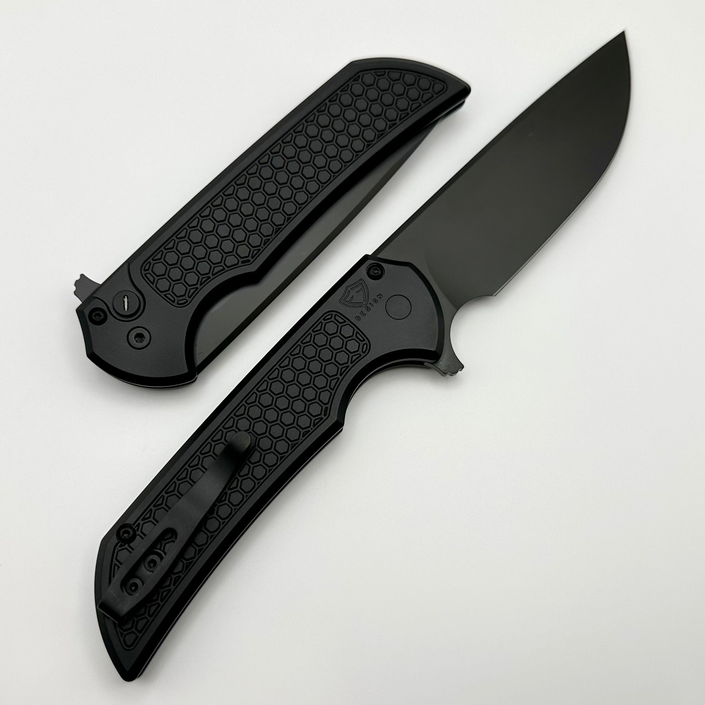 Pro-Tech Mordax Operator Black Honeycomb Handle - Premium Tactical Knife