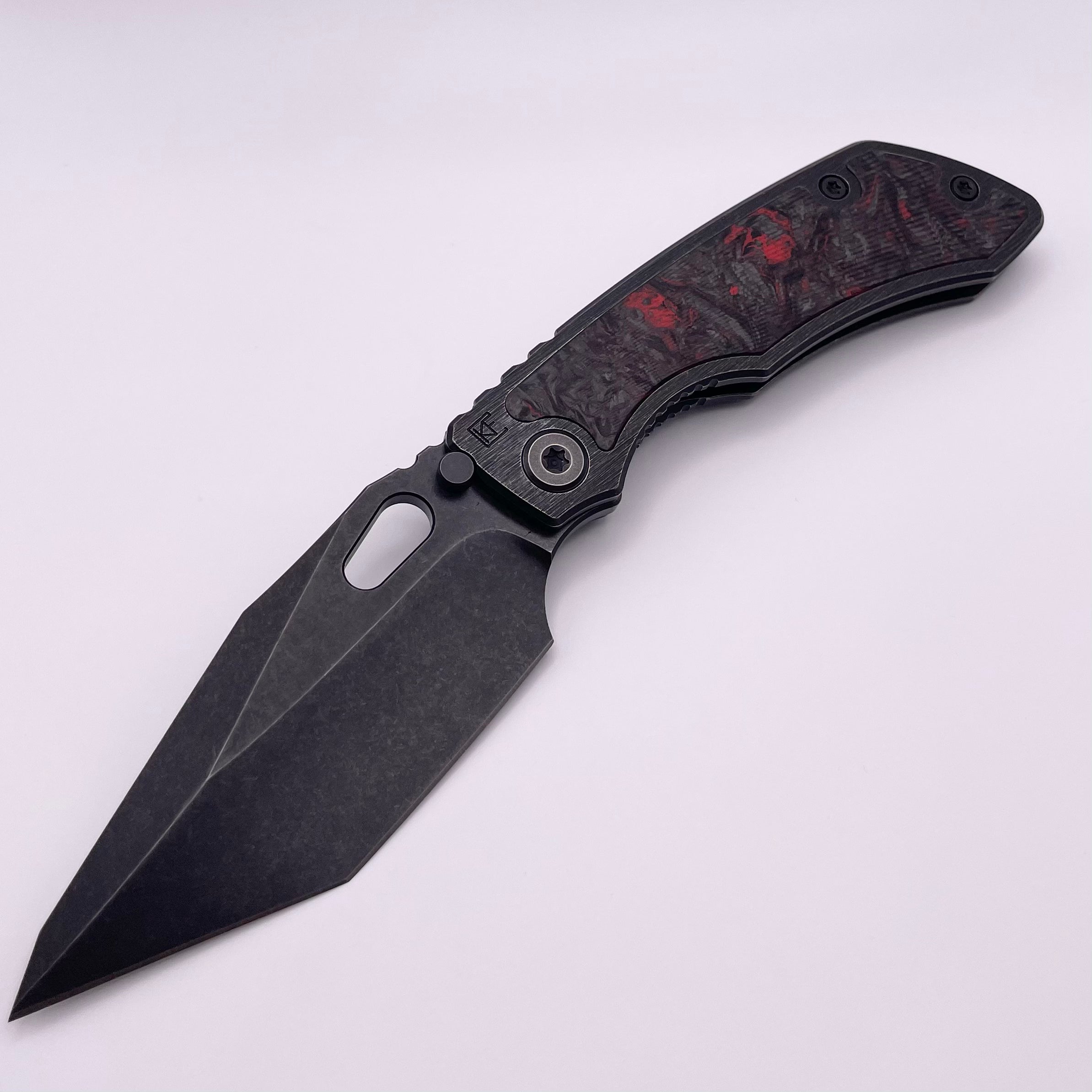 Premium Custom Knife Factory Rotten Design Evo T - Carbon Fiber & Blackwash Finish