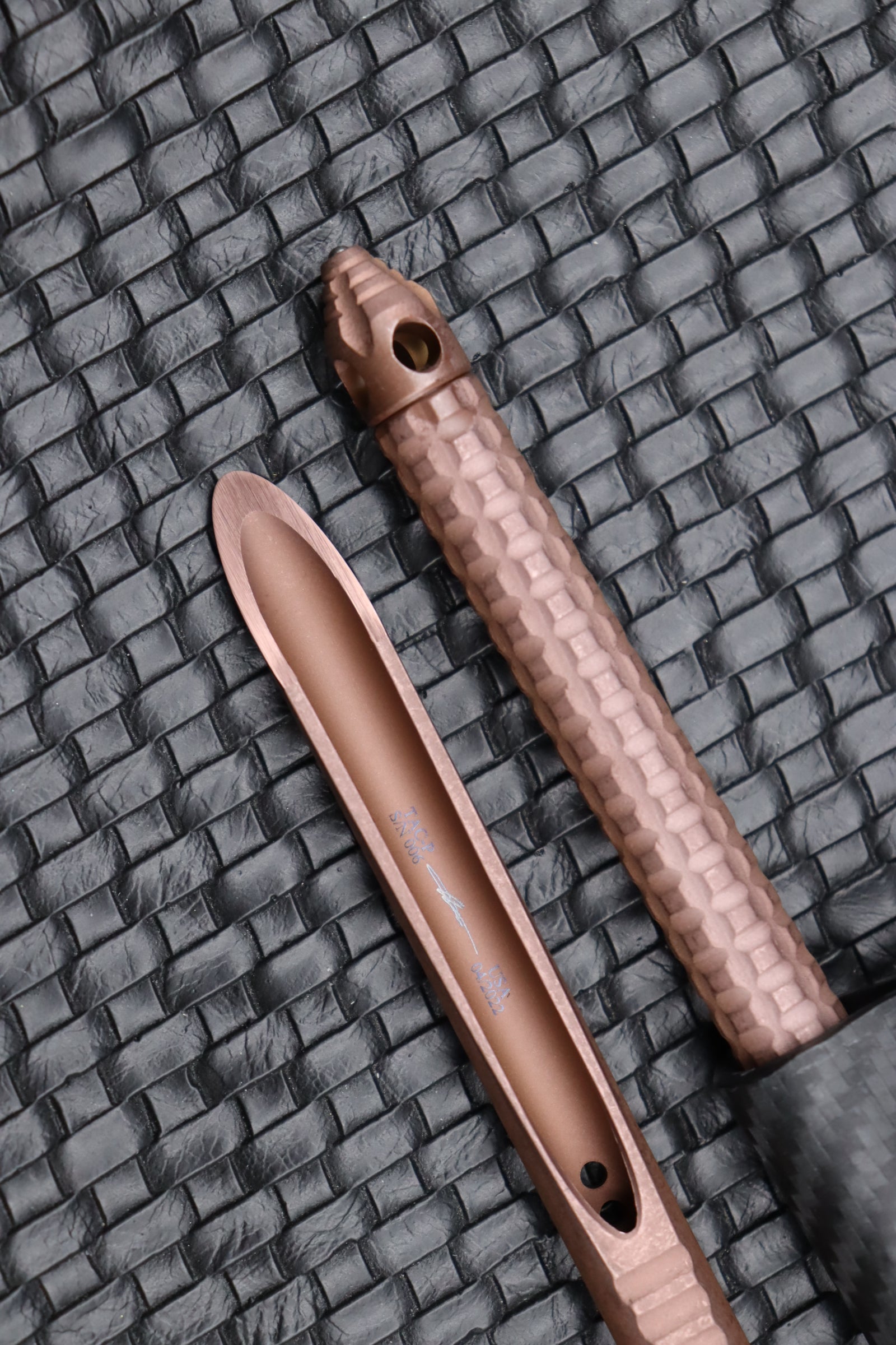 Microtech TAC-P Premium Rose Gold Tactical Tool with Glass Breaker