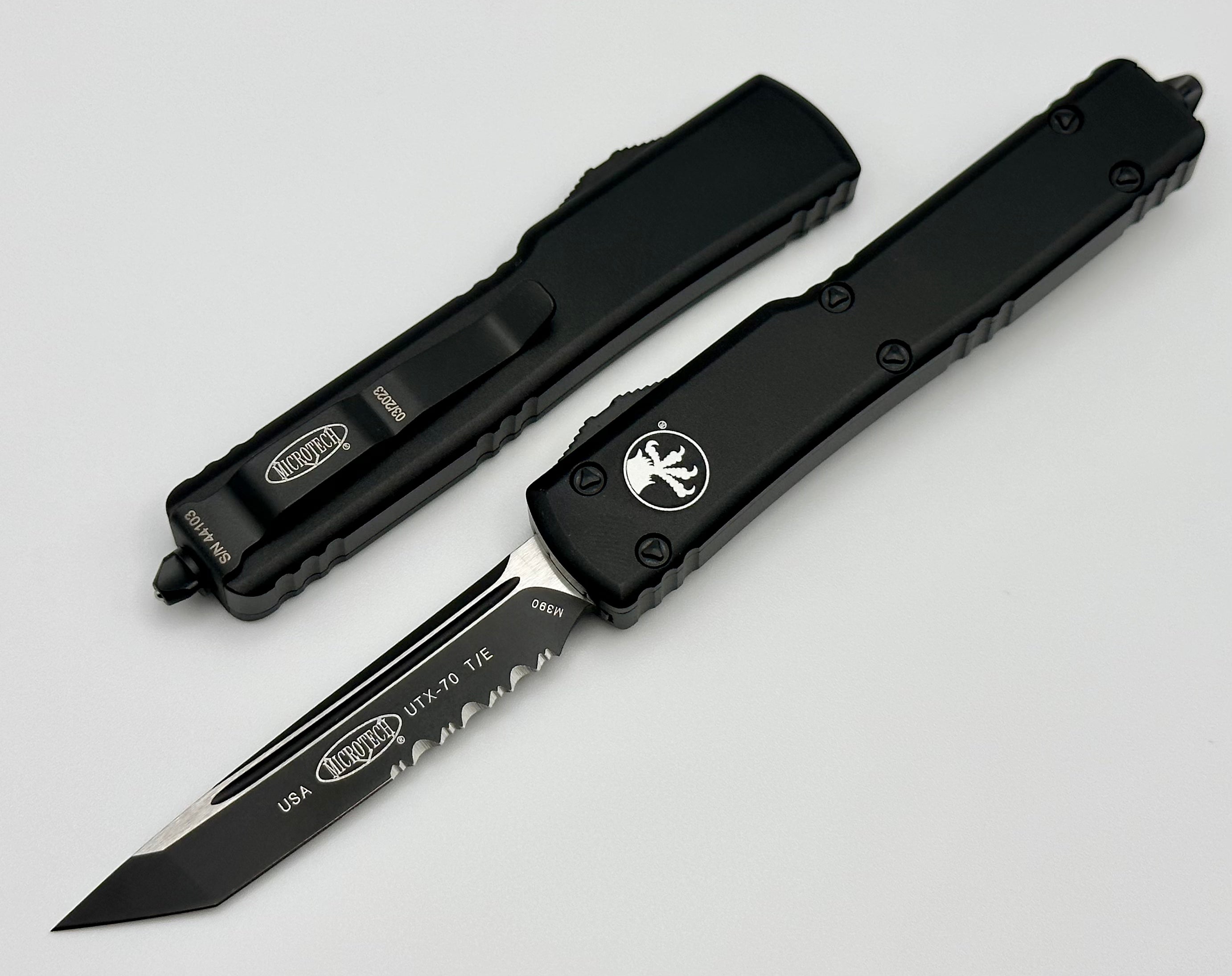 Microtech UTX-70 T/E Tactical Compact Knife | Premium M390 Steel | Lightweight Design