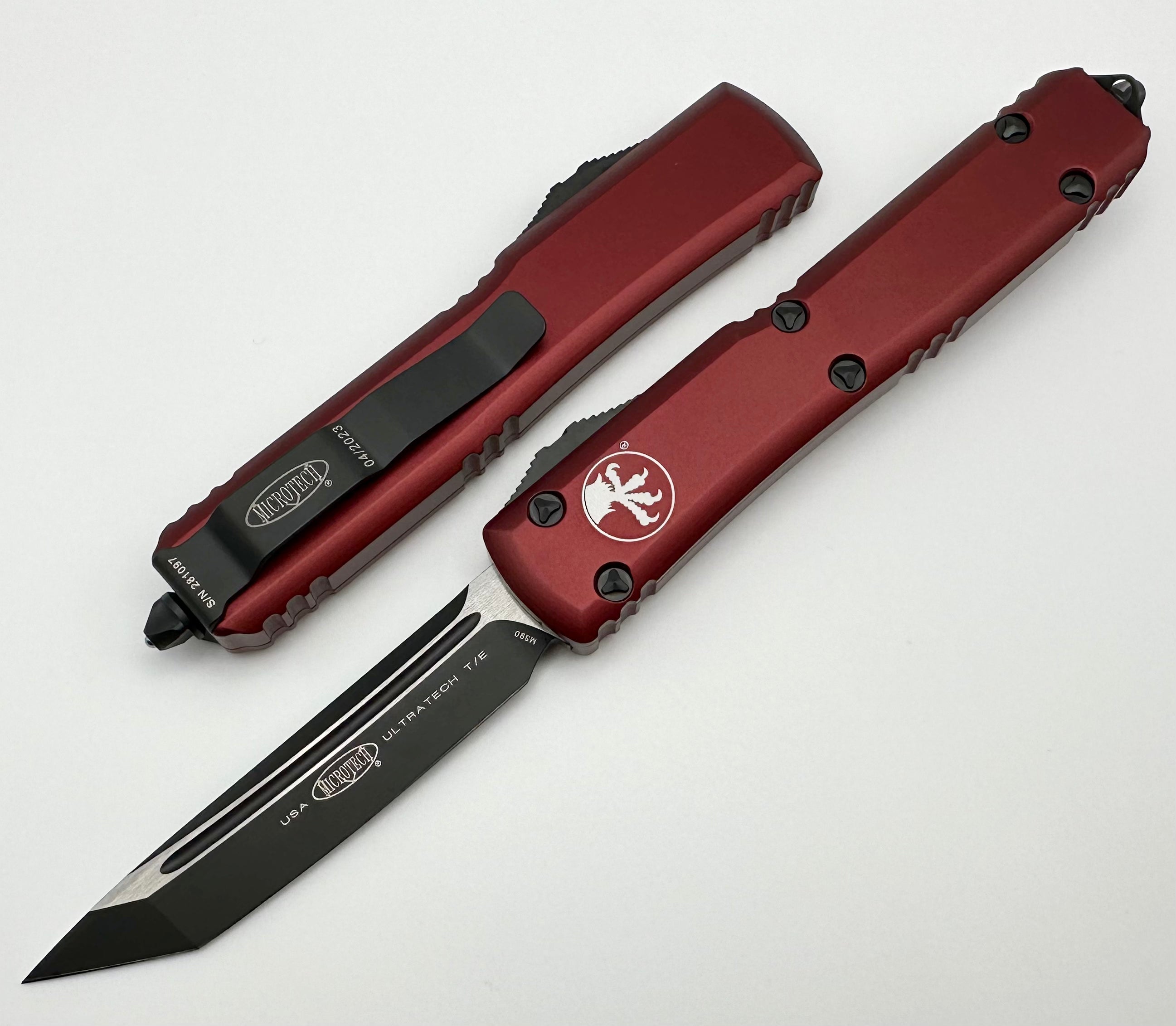 Microtech Ultratech Tanto Edge Black & Merlot - Ultimate Tactical Knife