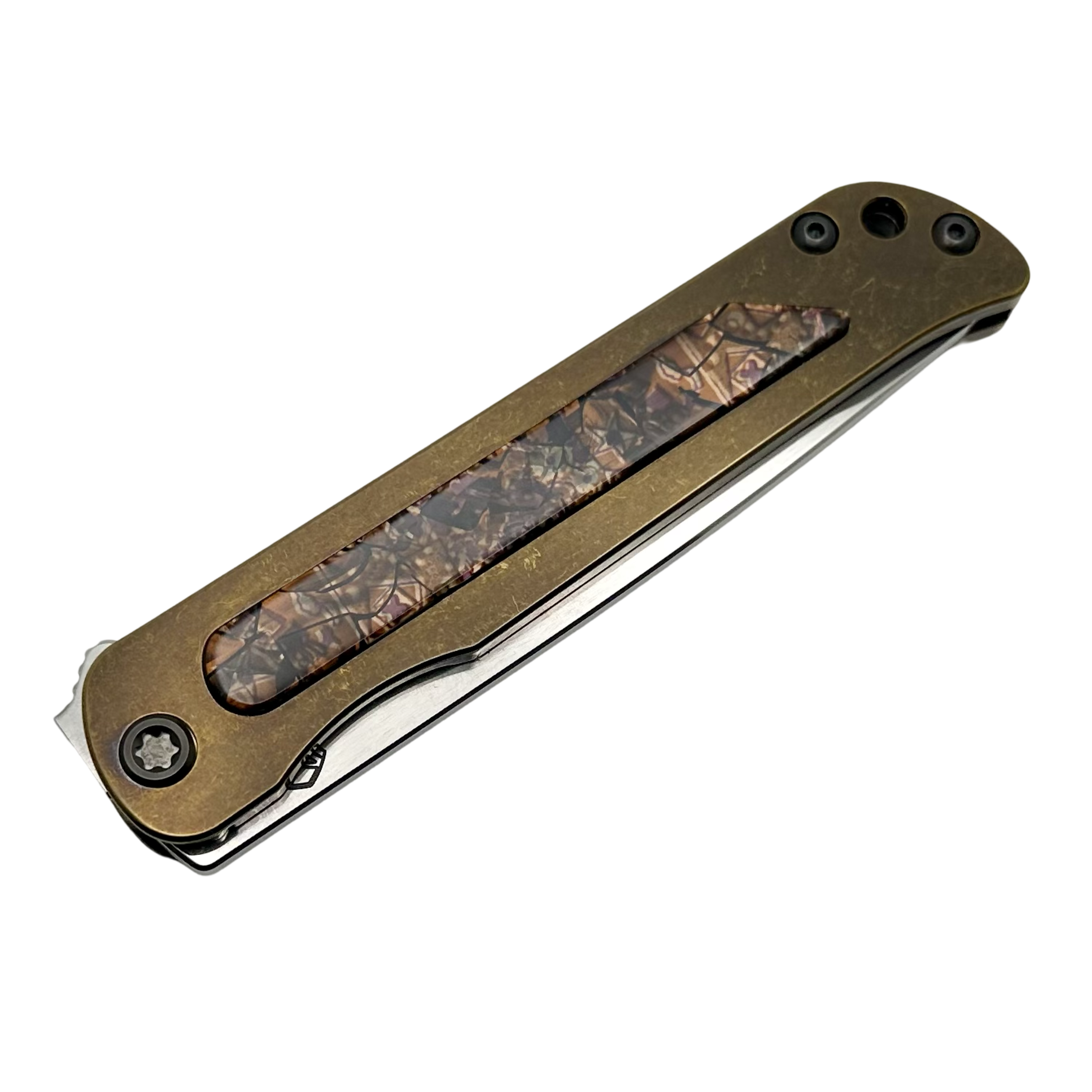 Premium Medford T-Bone Flipper Knife: Bronze Titanium & S45VN Tanto Blade