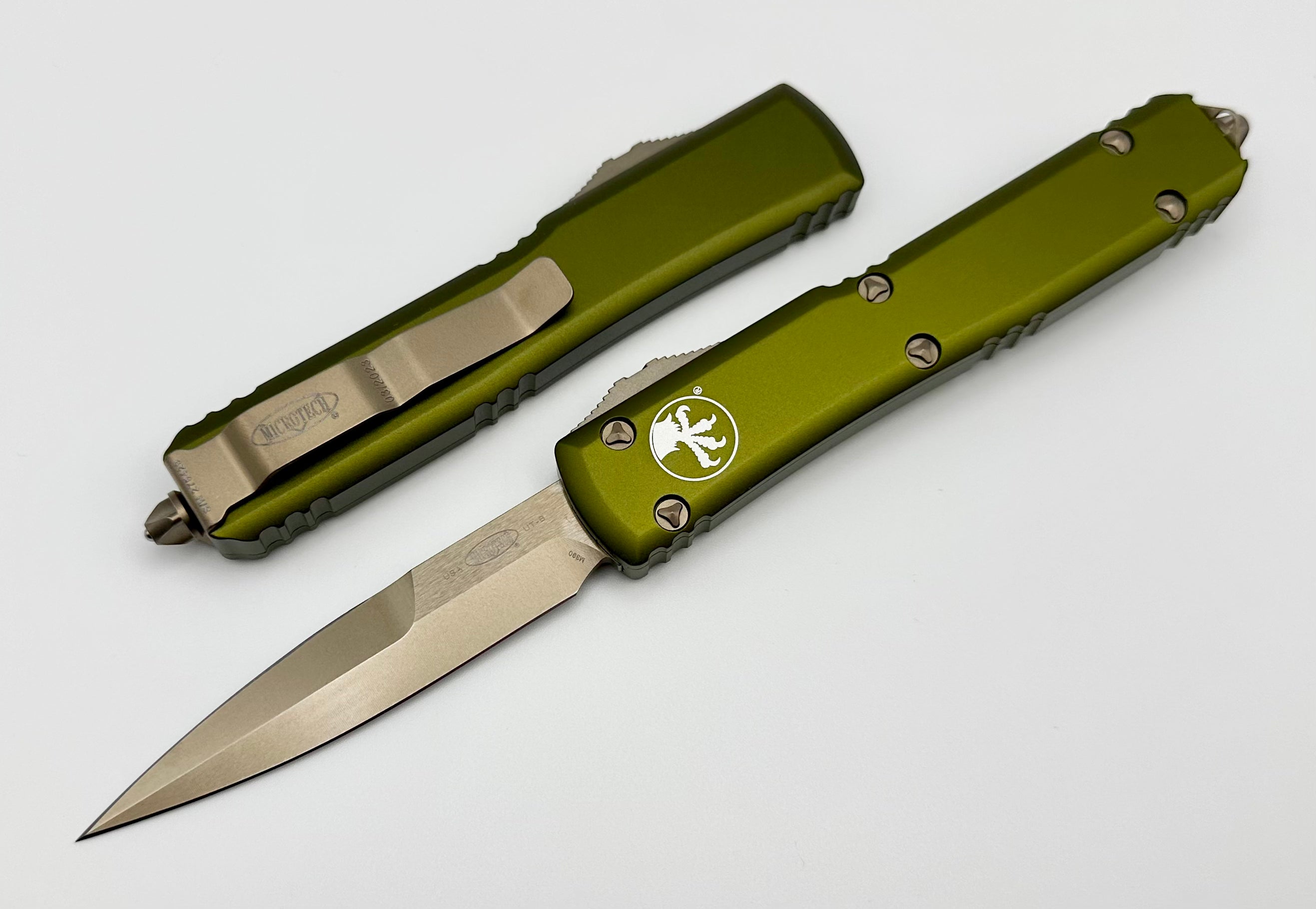 Microtech Ultratech Premium Bronze & OD Green Tactical Knife