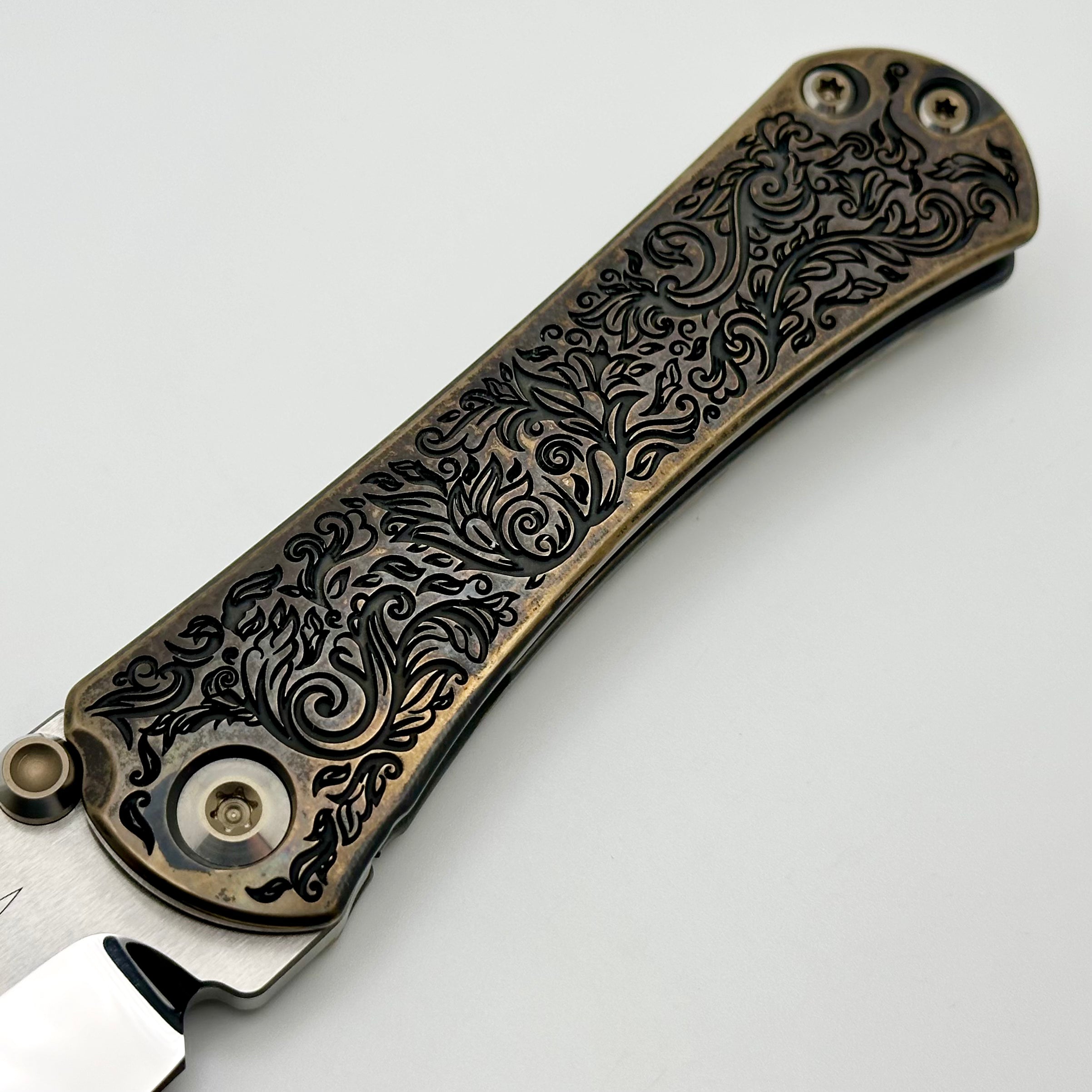 Premium Borka Blades & Marfione Custom SBTF Scroll TRD 2024 - Mirror Star Ground M390