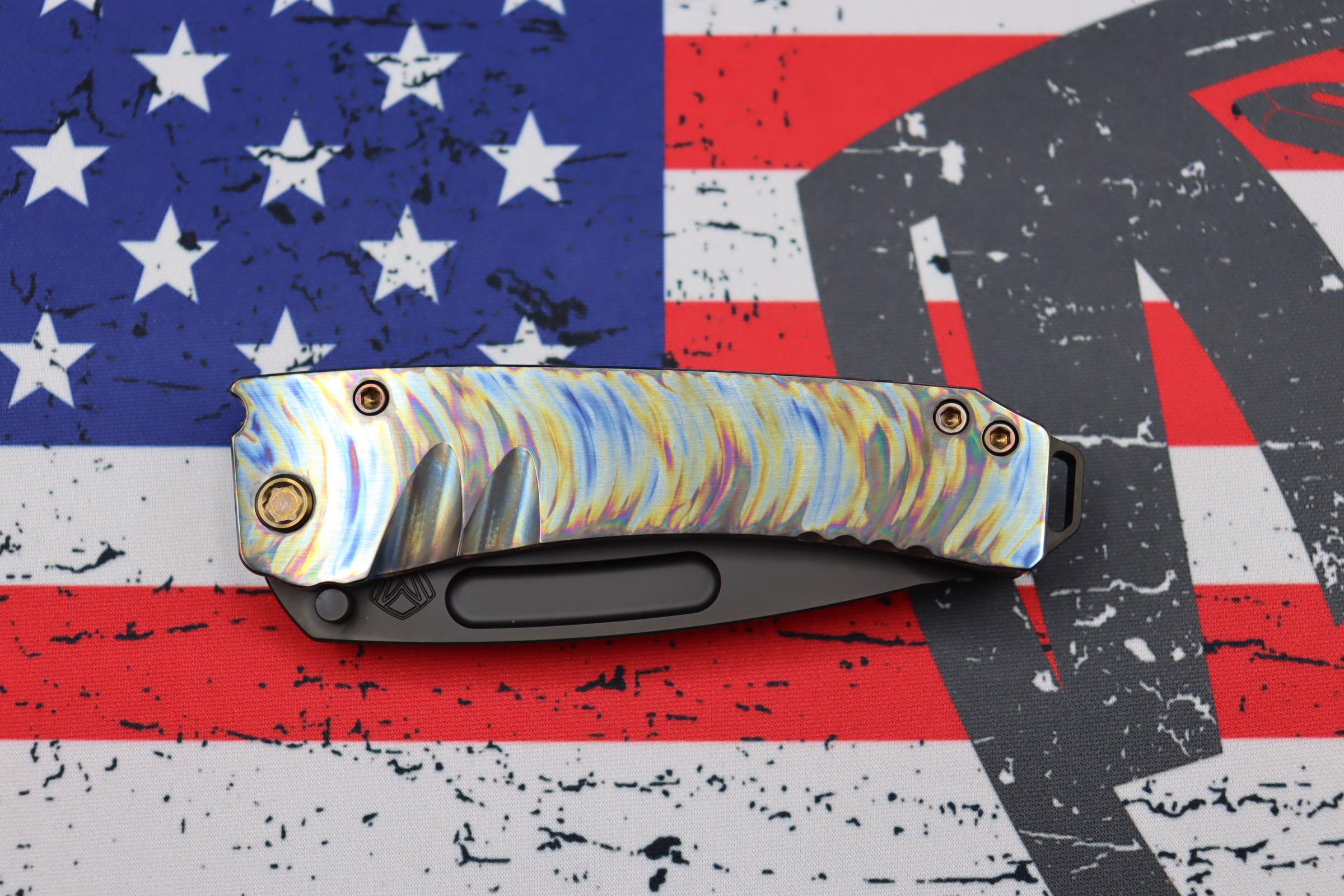 Medford Midi Marauder S35 Drop Point Knife - Premium PVD Finish & Tsunami Handle