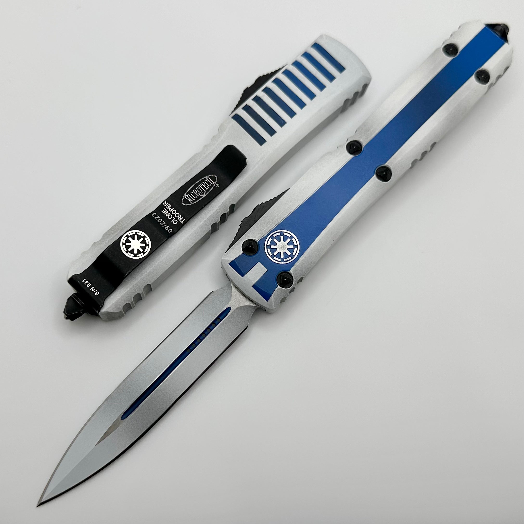 Microtech Ultratech Double Edge Clone Trooper Signature Series 122-1CO | Premium Tactical OTF Knife