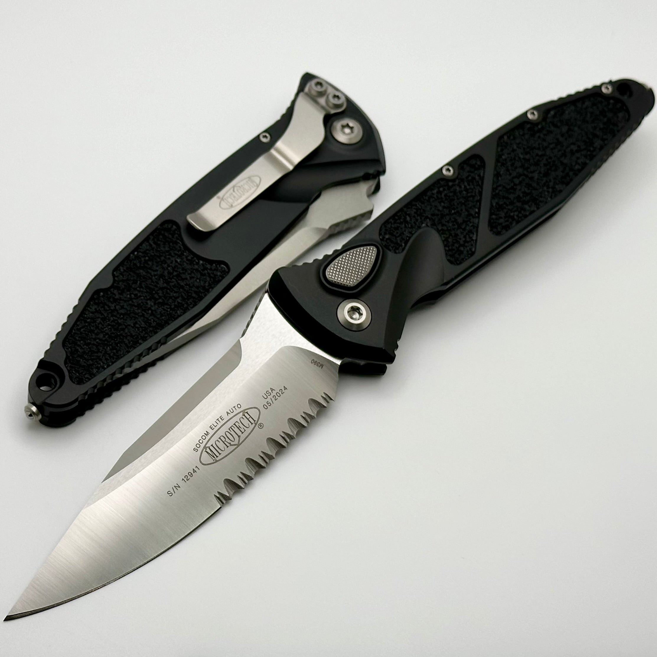 Microtech Socom Elite Auto Tactical Knife - Premium Single Edge Satin Finish