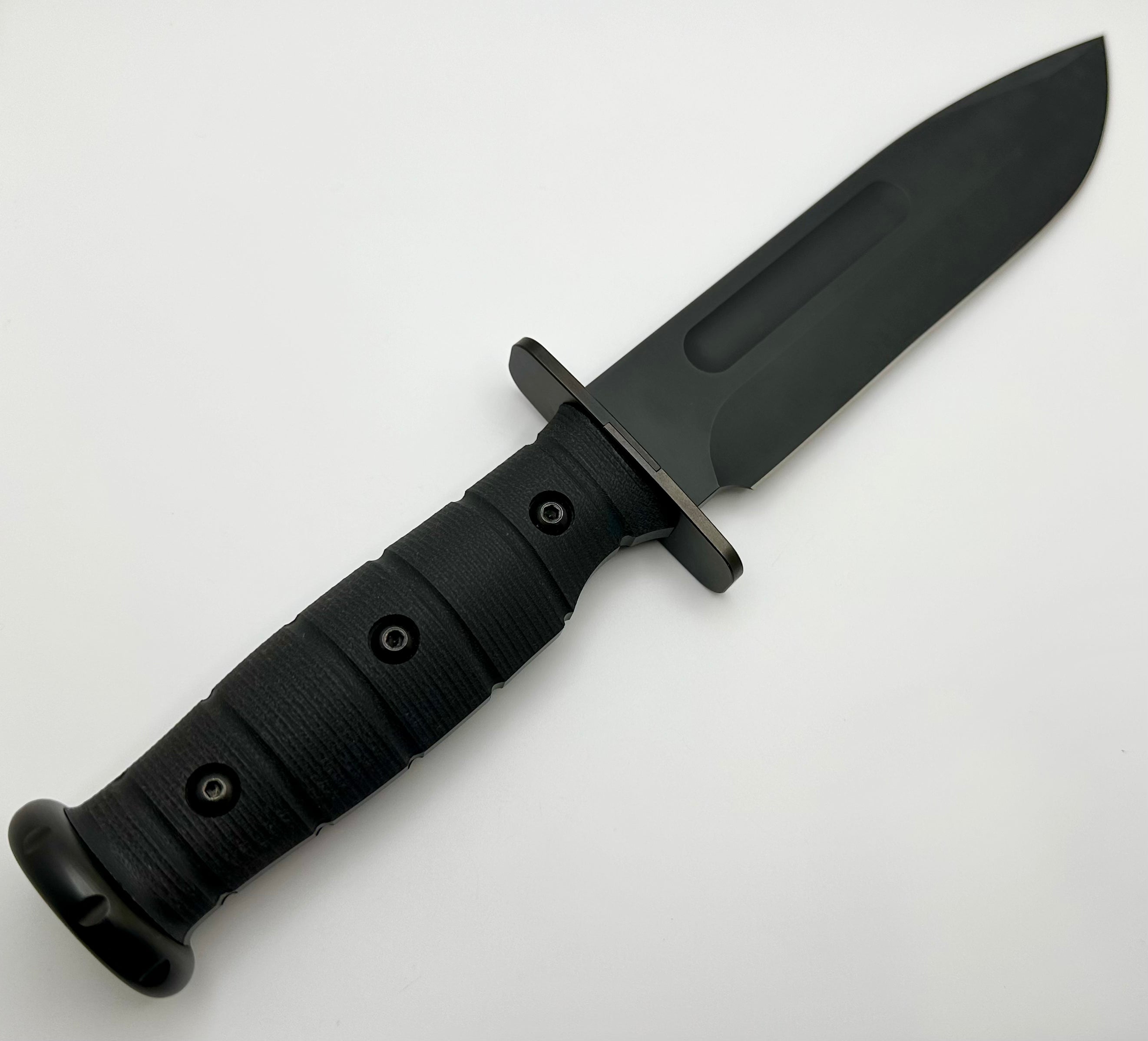 Medford USMC Fighter Fixed Blade Knife - Premium CPM-3V Steel with Black G-10 Handle