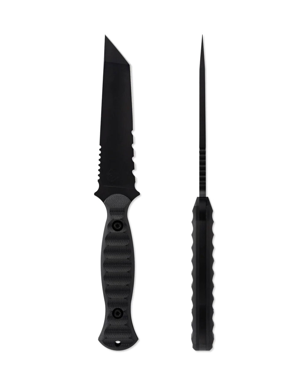 Toor Knives Overlord Shadow Black Tactical Fixed Blade