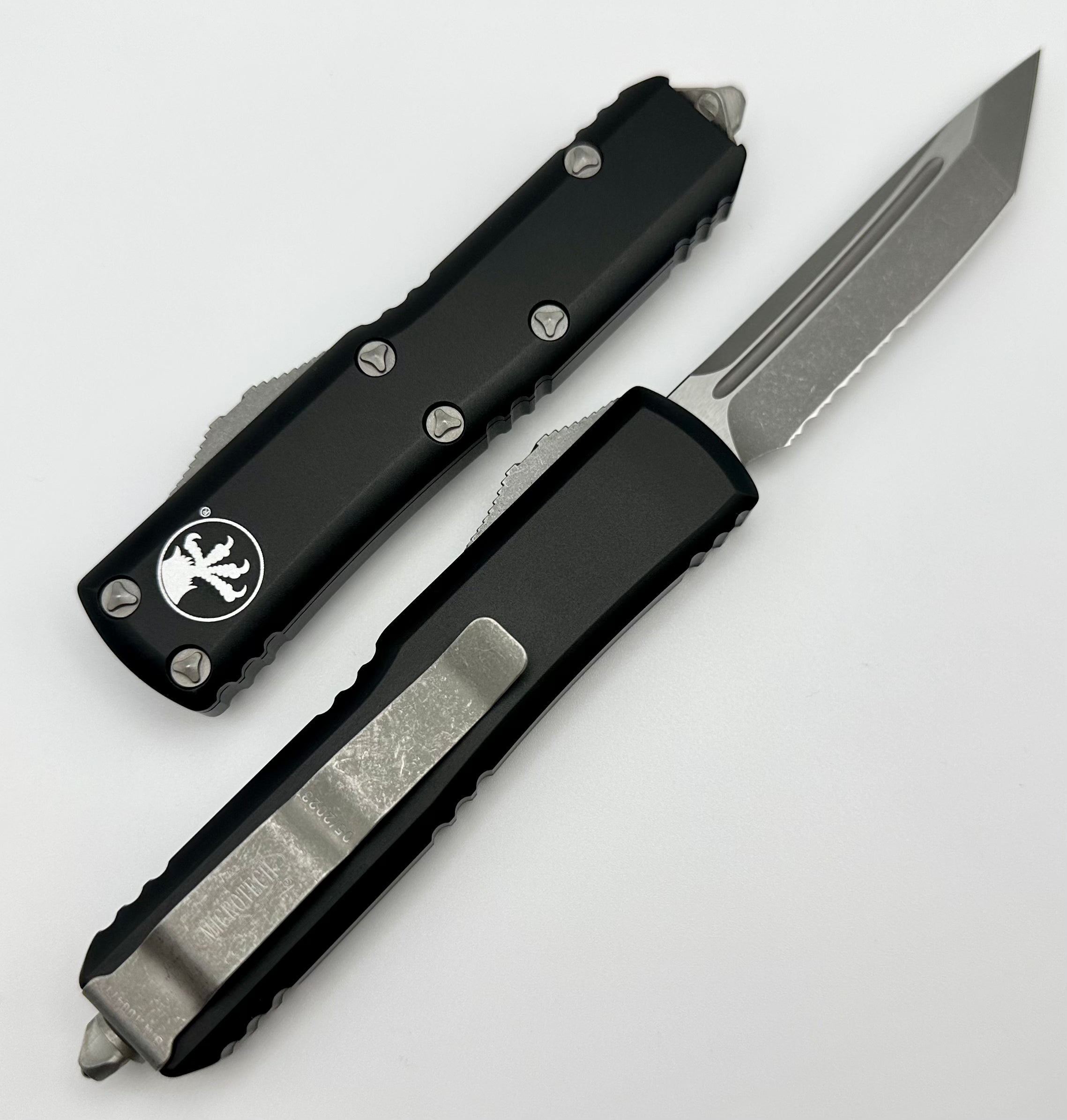 Premium Microtech UTX-85 Tanto Tactical Knife - Apocalyptic Finish