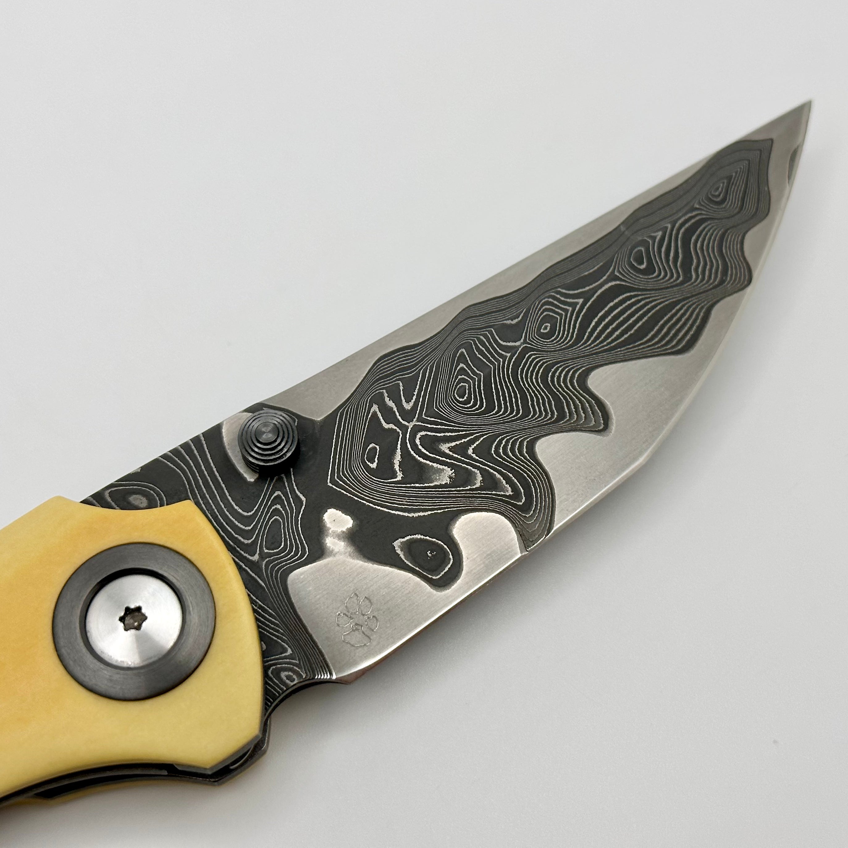 Premium Christensen Knifeworks Dreadeye Armorcore Knife with Westy & Mammoth Tusk Handles (Pre-Owned)