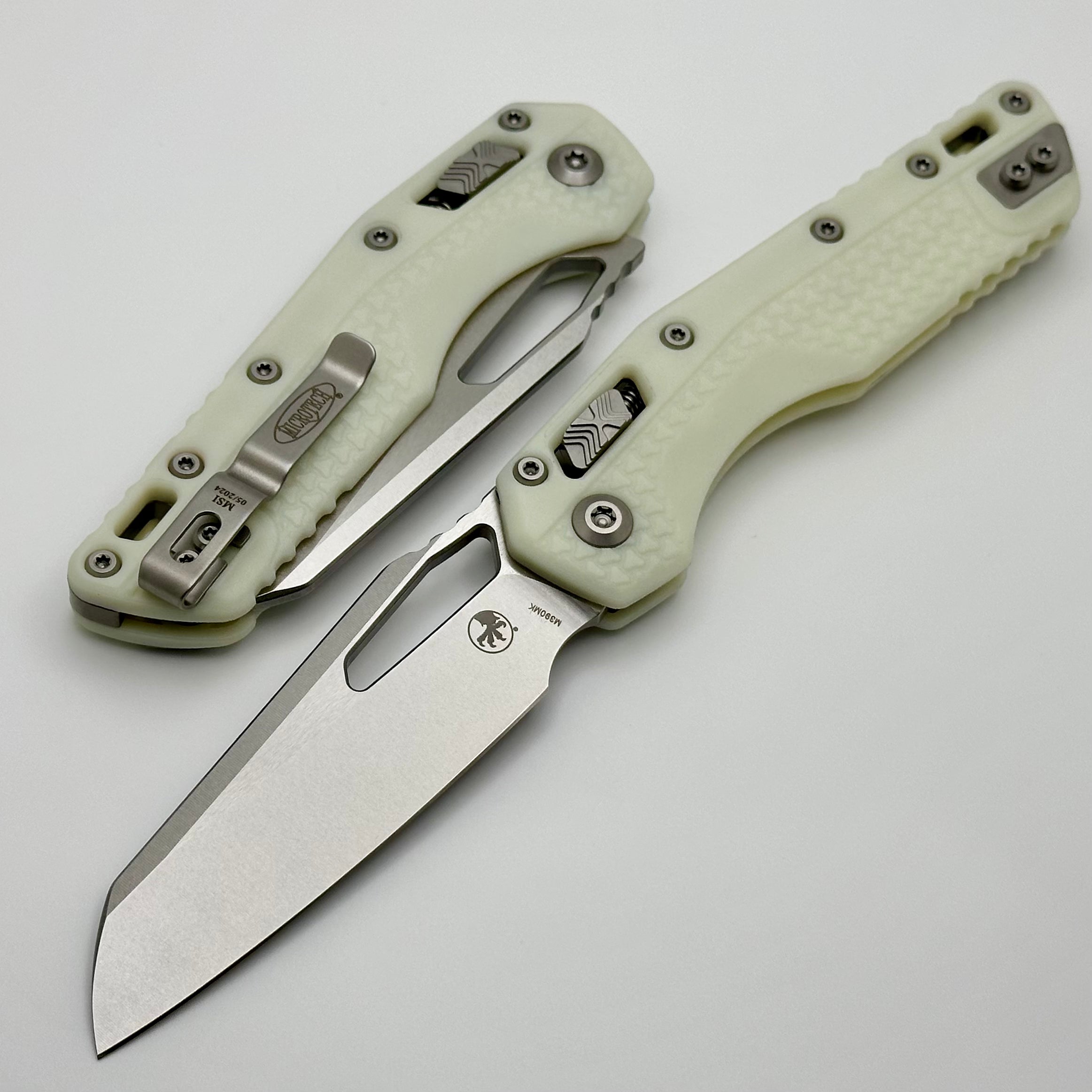 Microtech MSI RAM LOK Folding Knife - Premium White Polymer & M390MK Steel