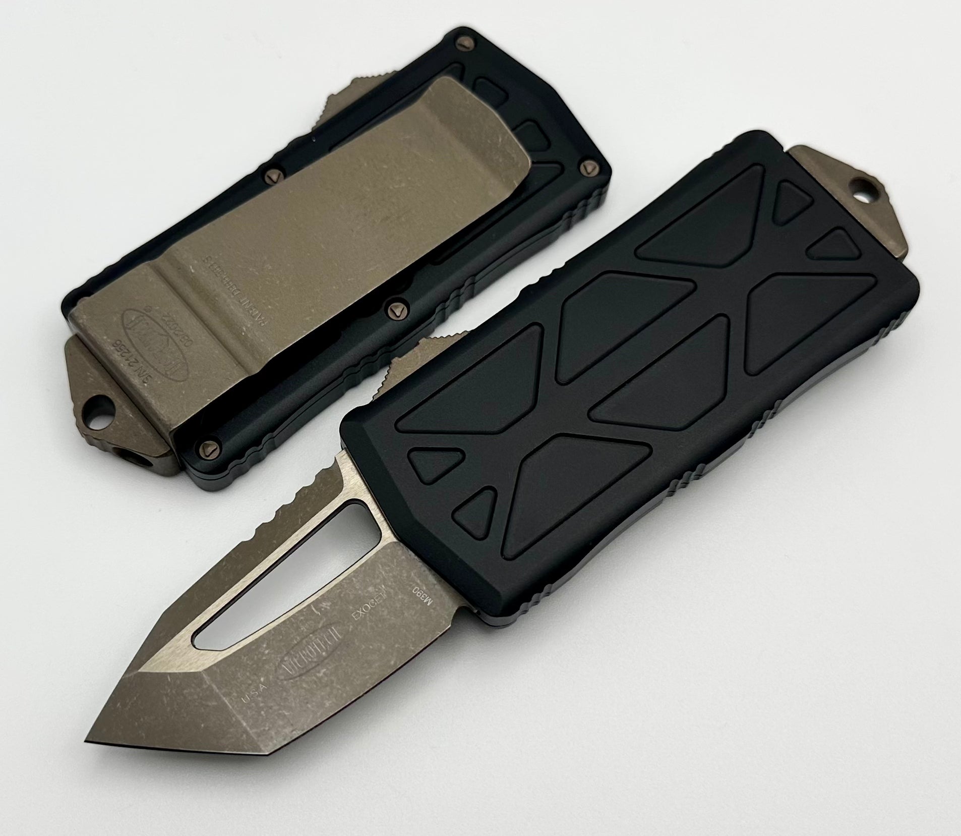 Premium Microtech Exocet T/E Tanto Bronze Apocalyptic Knife - Ultimate EDC Companion