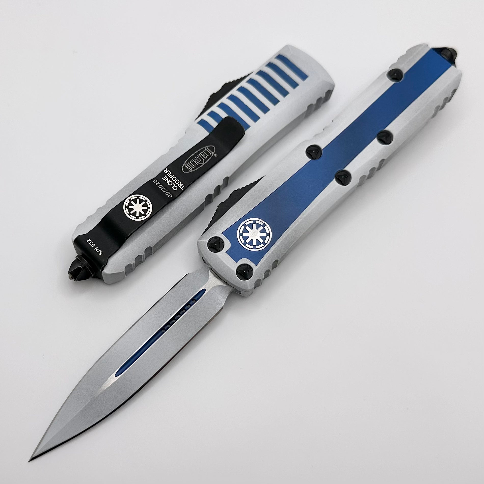 Microtech UTX-85 Double Edge Clone Trooper Signature Series - Ultimate Compact EDC Knife