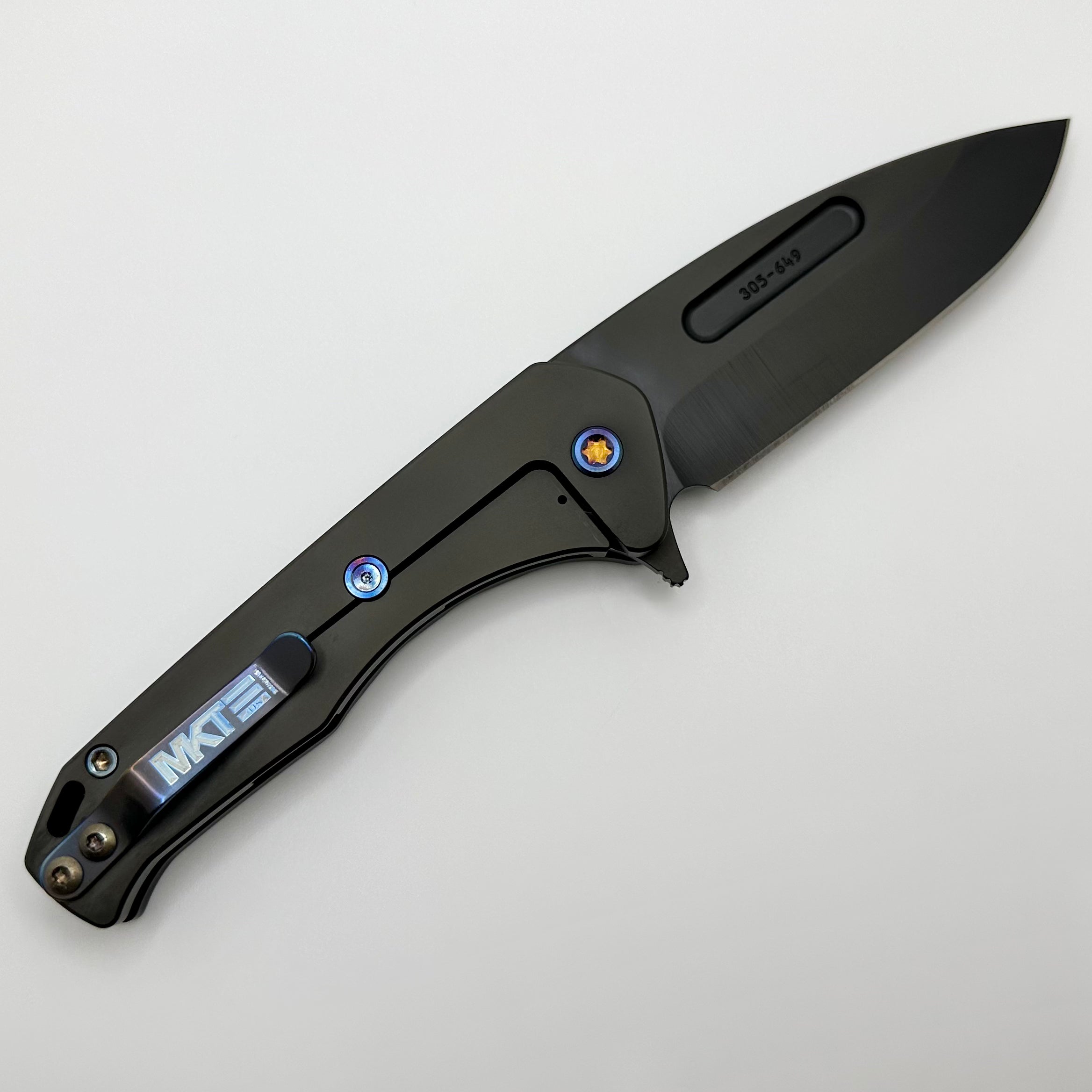 Premium Medford Praetorian Swift FL Framelock Knife - S45VN Blade & Black Aluminum Handle