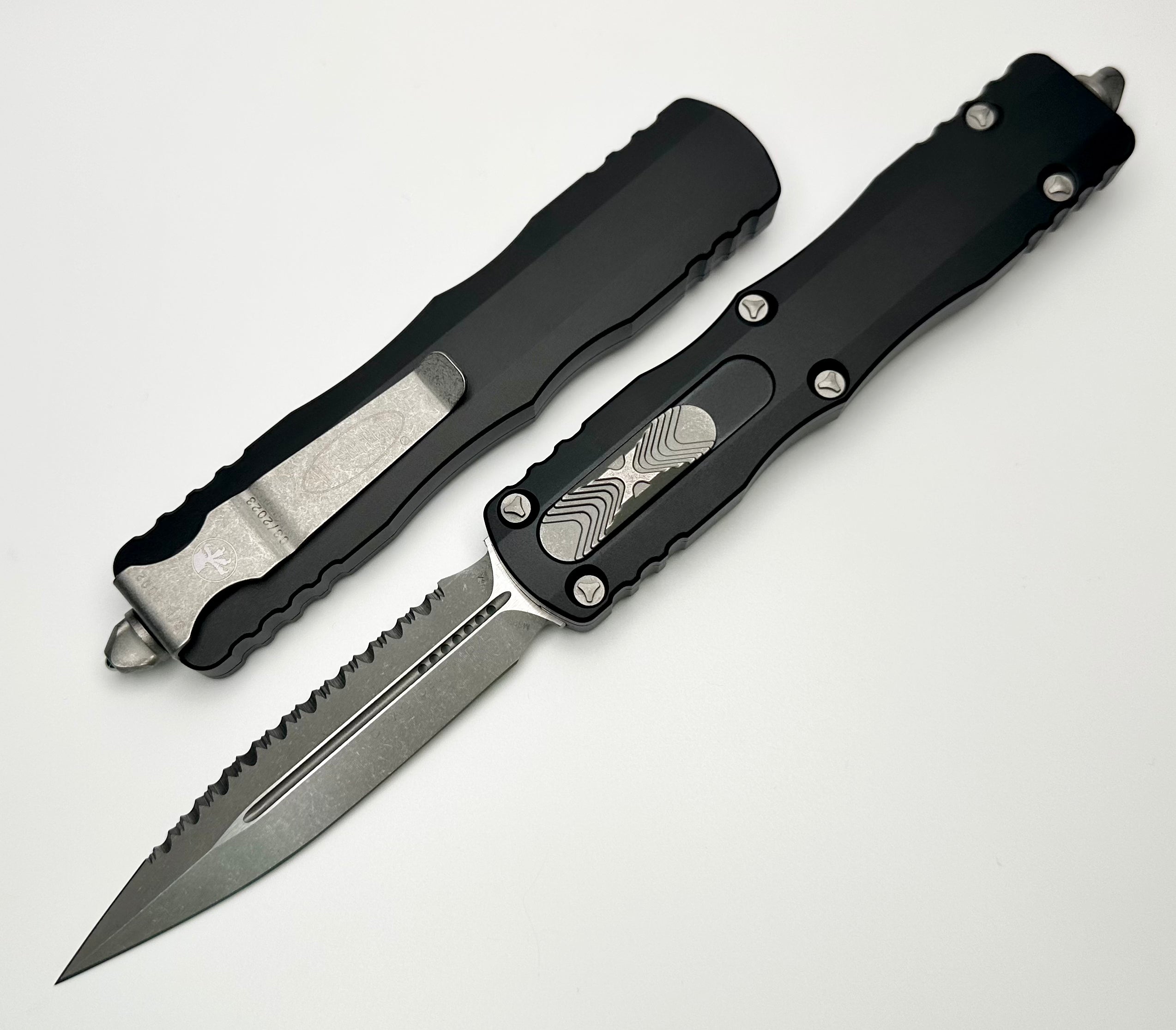 Ultimate Microtech Dirac Delta D/E Full Serrated Apocalyptic Knife - Premium OTF Design