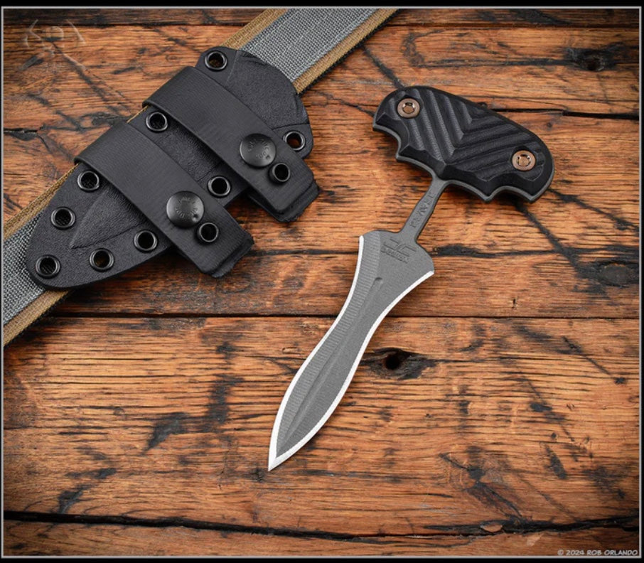 RMJ Tactical Reaver Ultimate Fixed Blade Knife - Black G-10 & Nitro V Steel